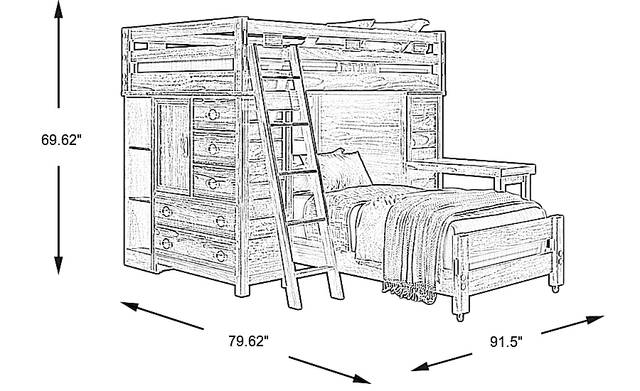 Dimension Image. Please refer to the Dimension Tab on this page for dimension details.