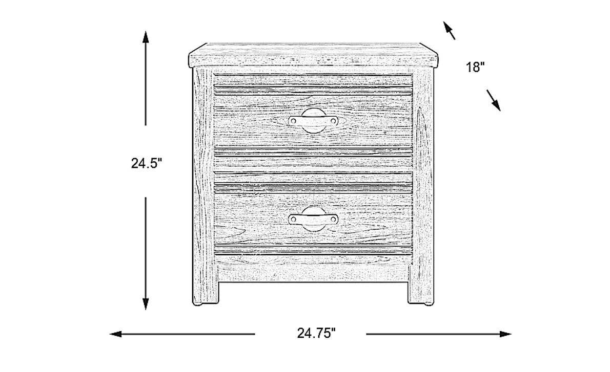 Kids Creekside 2.0 Chestnut Nightstand