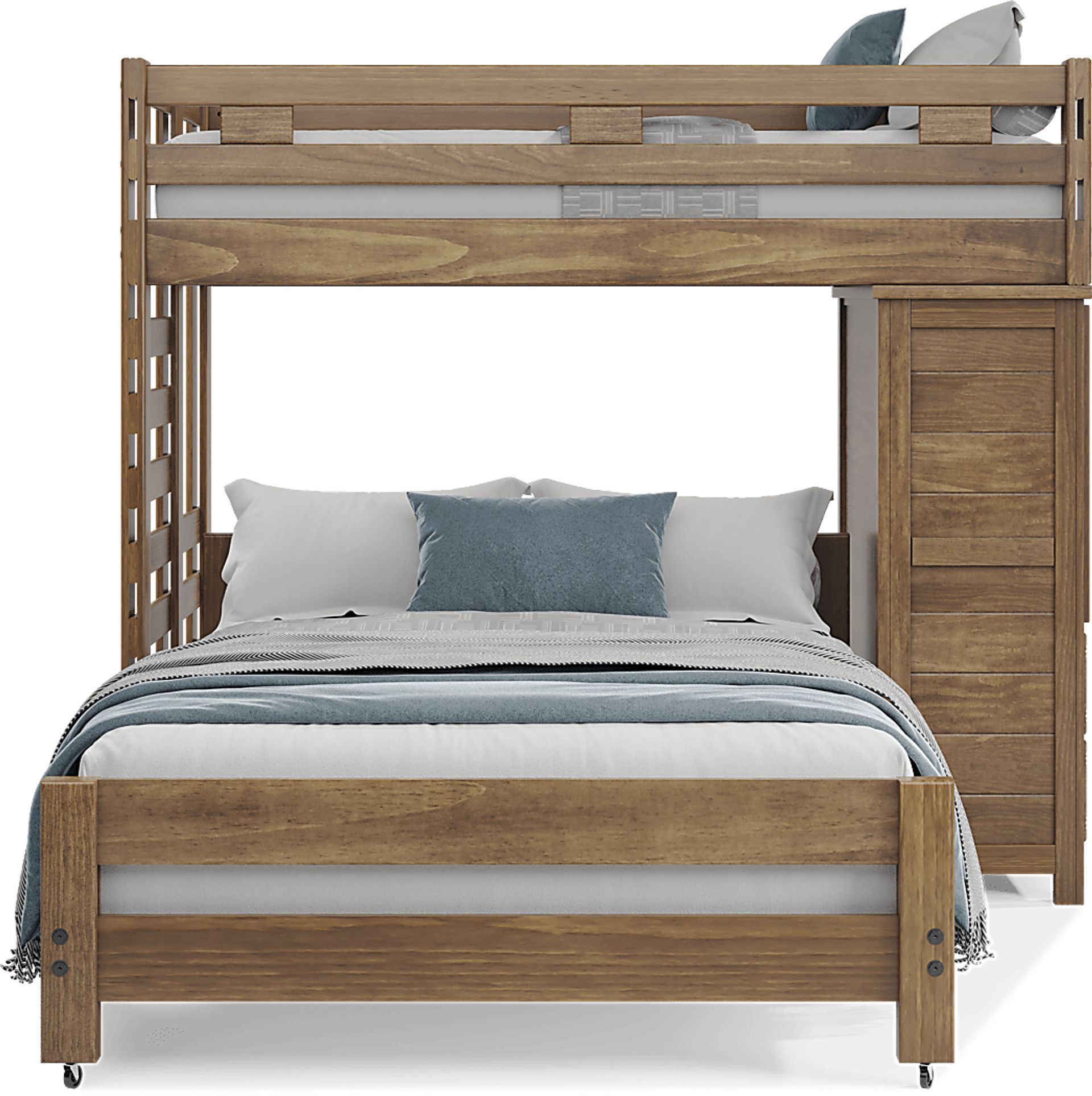 Kids Creekside 2.0 Chestnut Twin/Full Loft with Loft Chest - Image 2