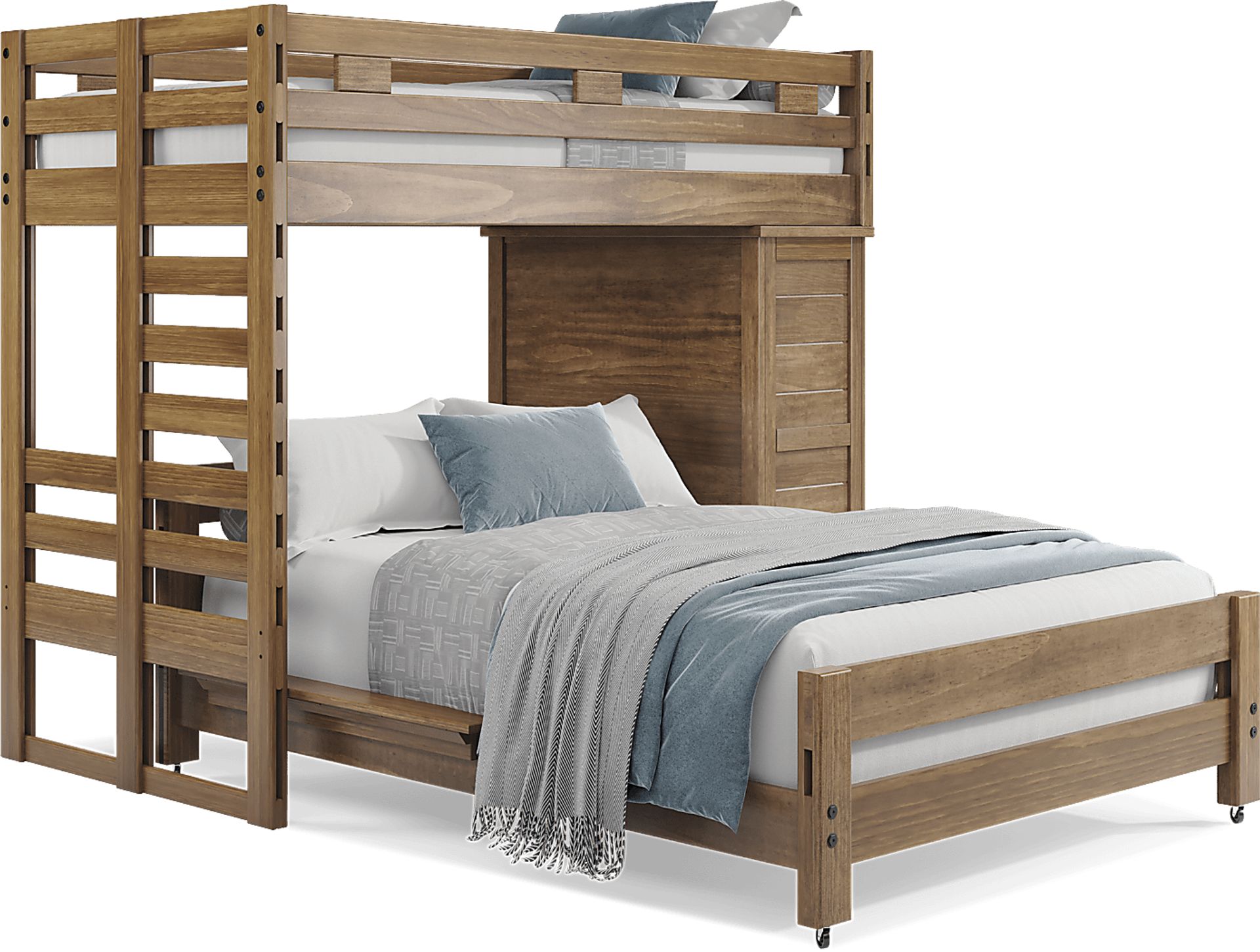 Kids Creekside 2.0 Chestnut Twin/Full Loft with Loft Chest - Image 1