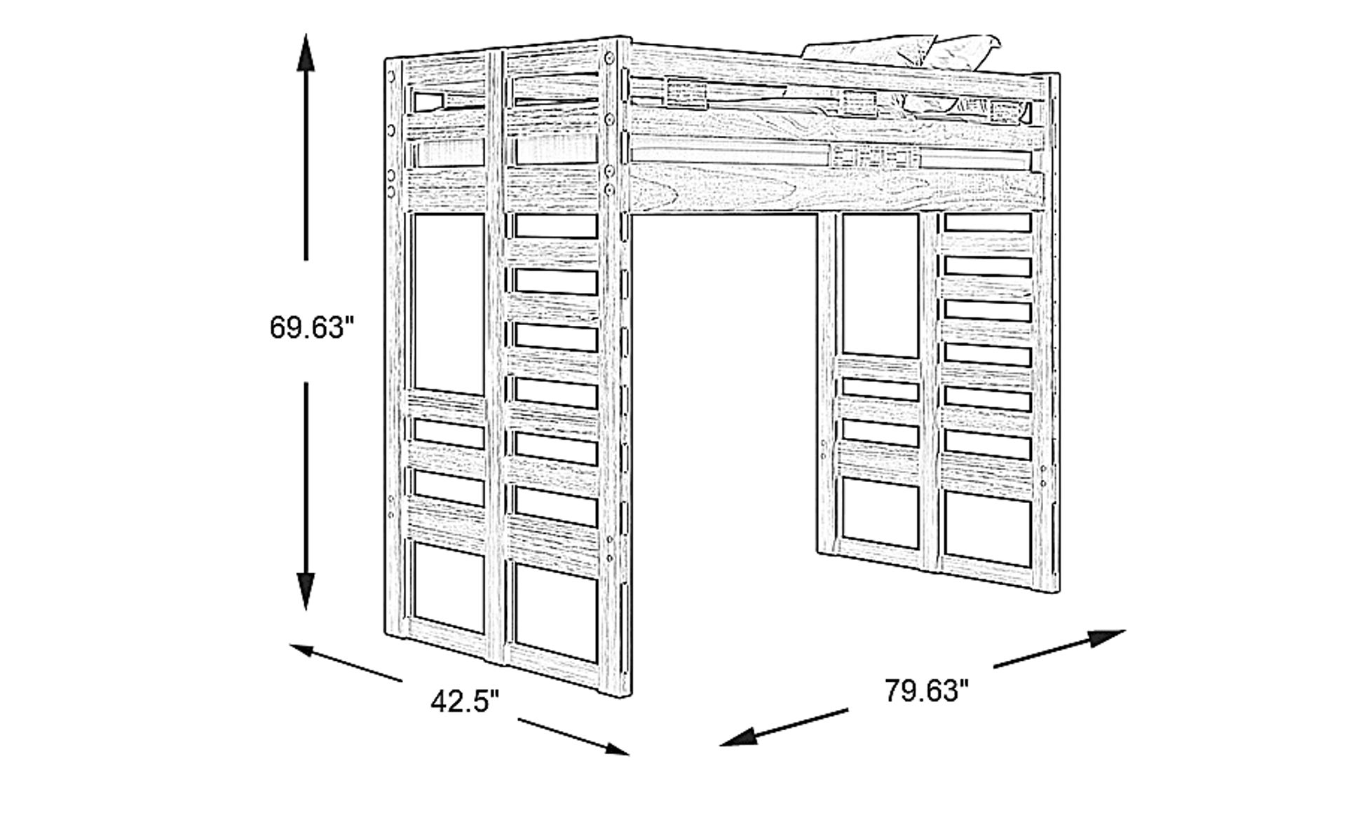 Dimension Image. Please refer to the Dimension Tab on this page for dimension details.