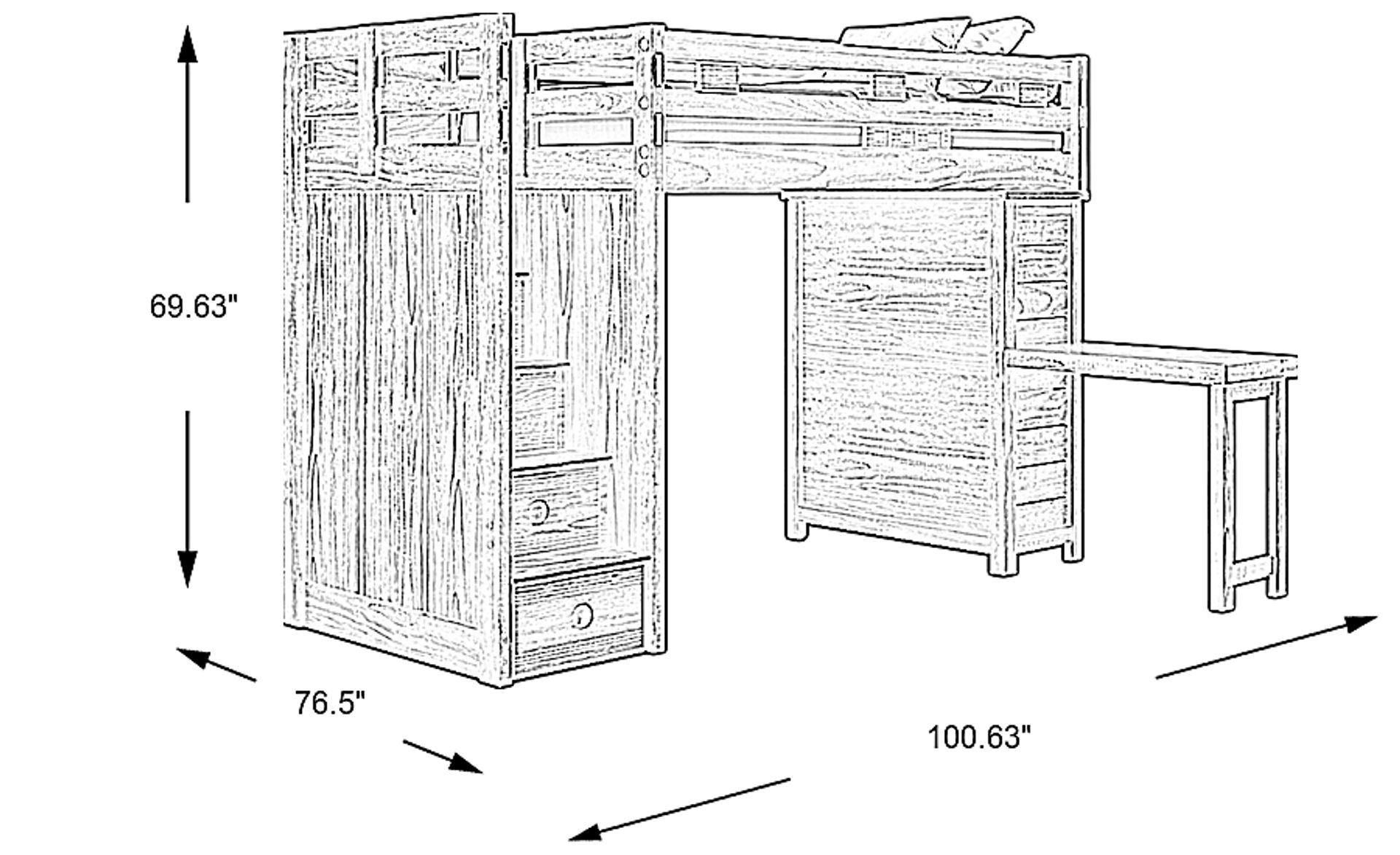 Dimension Image. Please refer to the Dimension Tab on this page for dimension details.