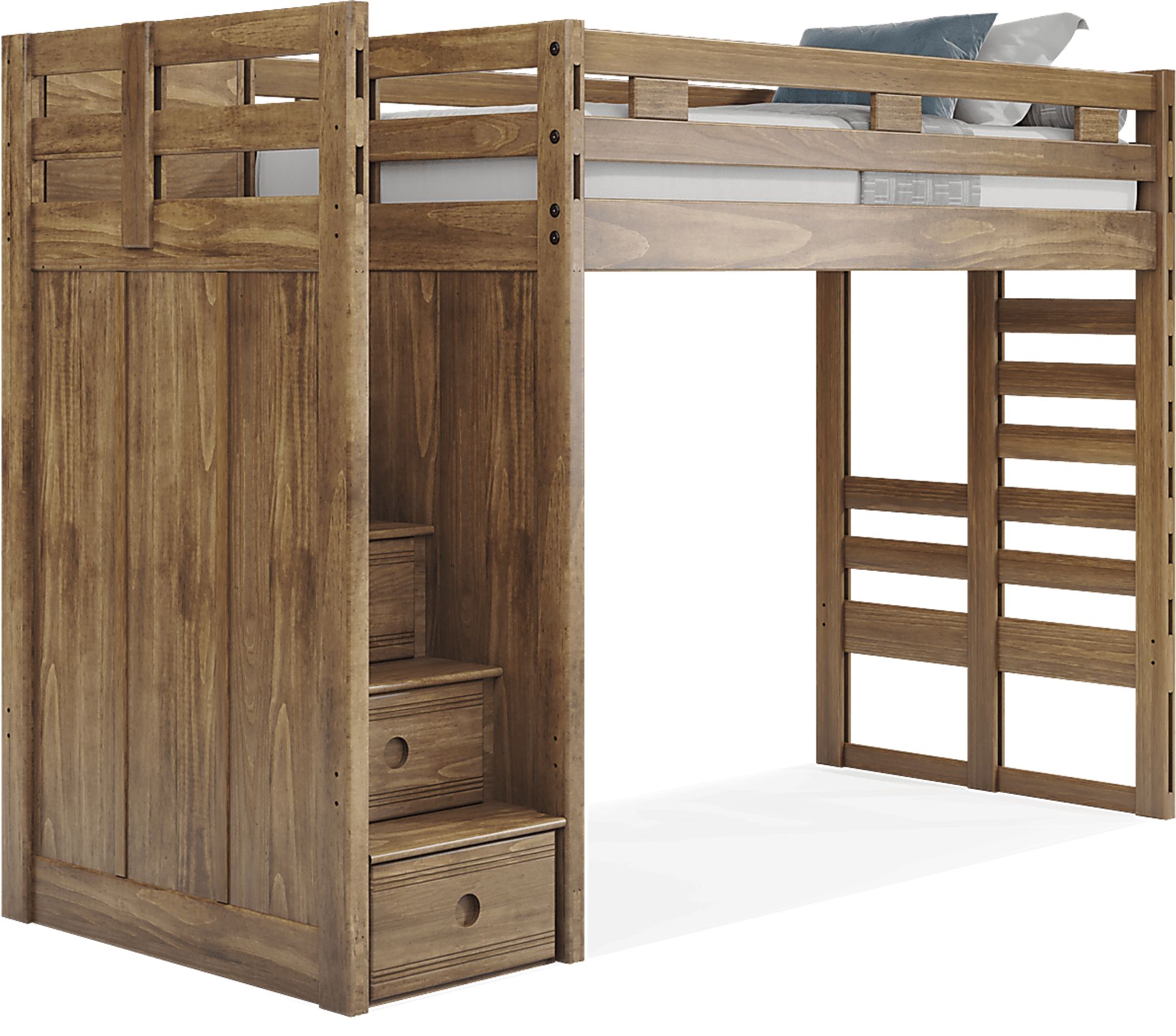 Kids Creekside 2.0 Chestnut Twin Step Loft - Image 1