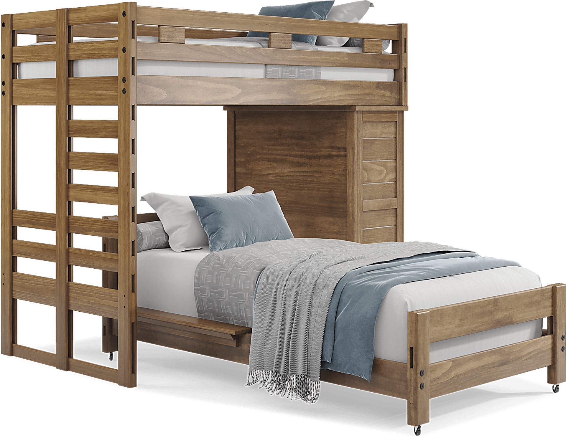 Kids Creekside 2.0 Chestnut Twin/Twin Loft with Loft Chest - Image 1