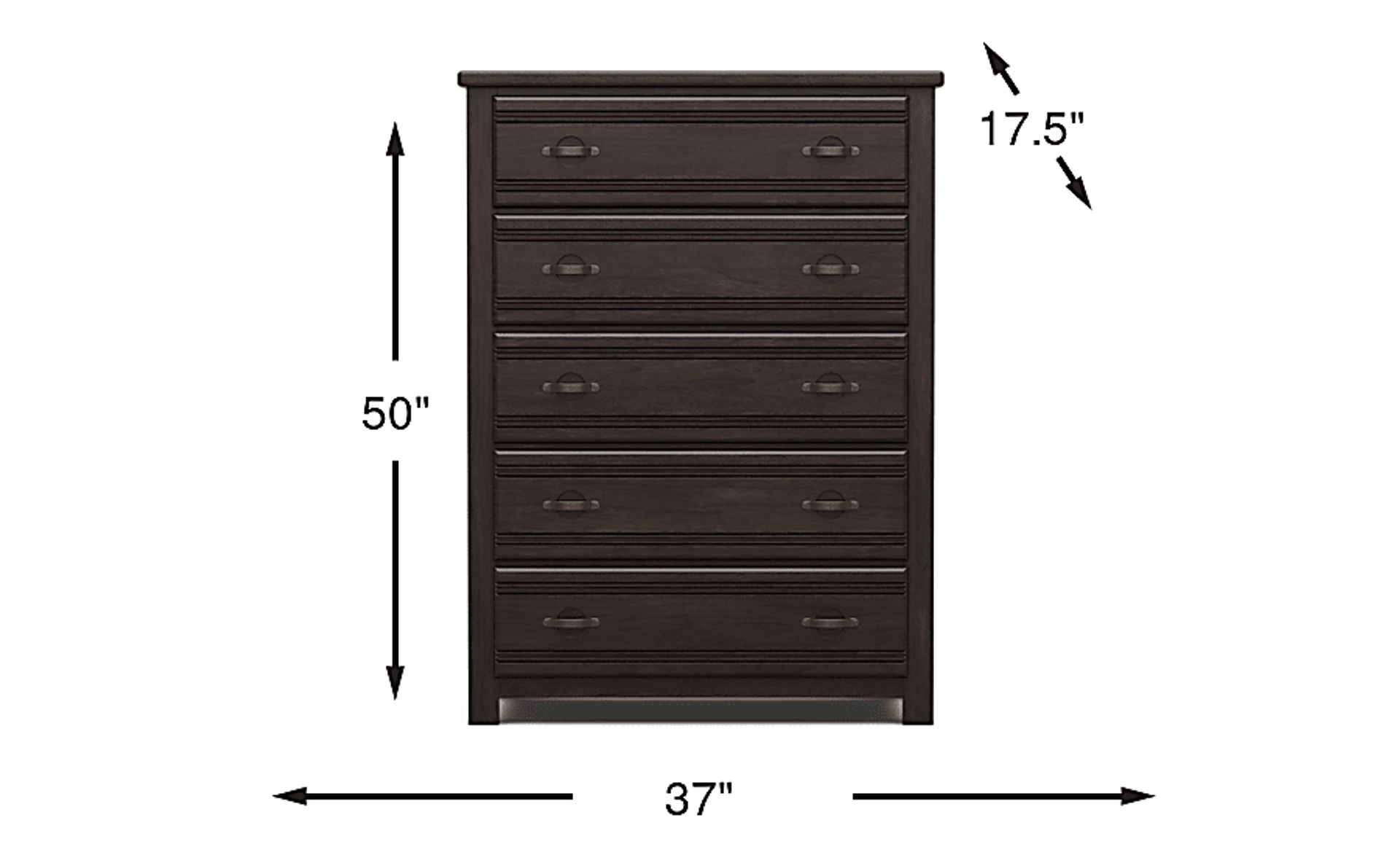 Dimension Image. Please refer to the Dimension Tab on this page for dimension details.