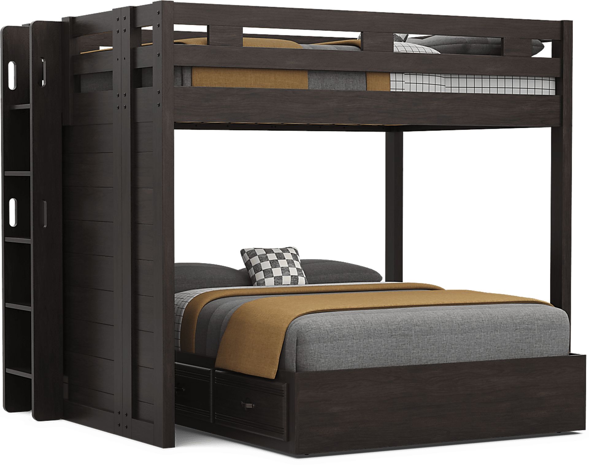 Kids Creekside 3.0 Charcoal Full/Full Loft - Image 4