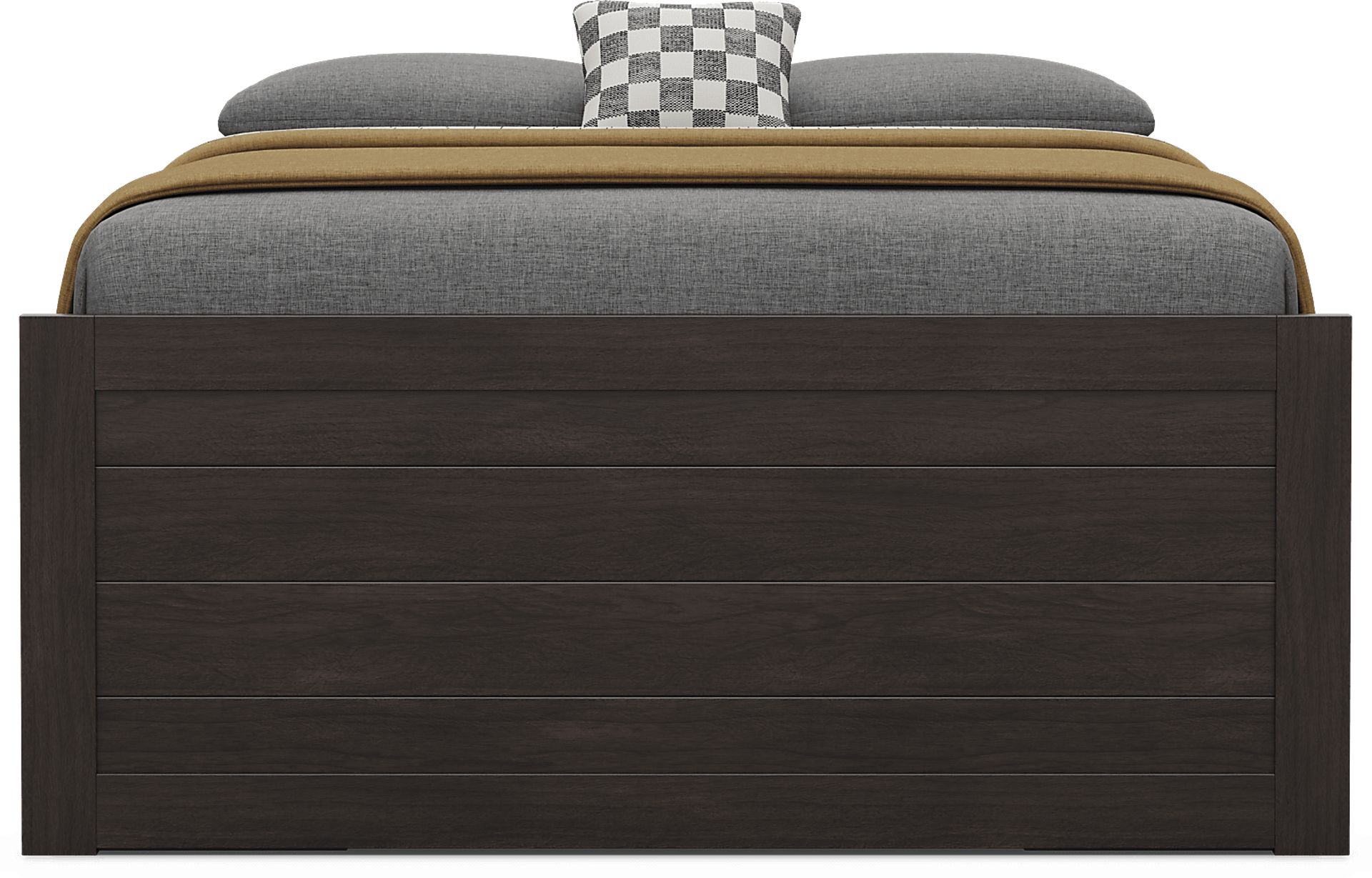 Kids Creekside 3.0 Charcoal Full Low Profile Bed with 2 Storage Side Rails - Image 2