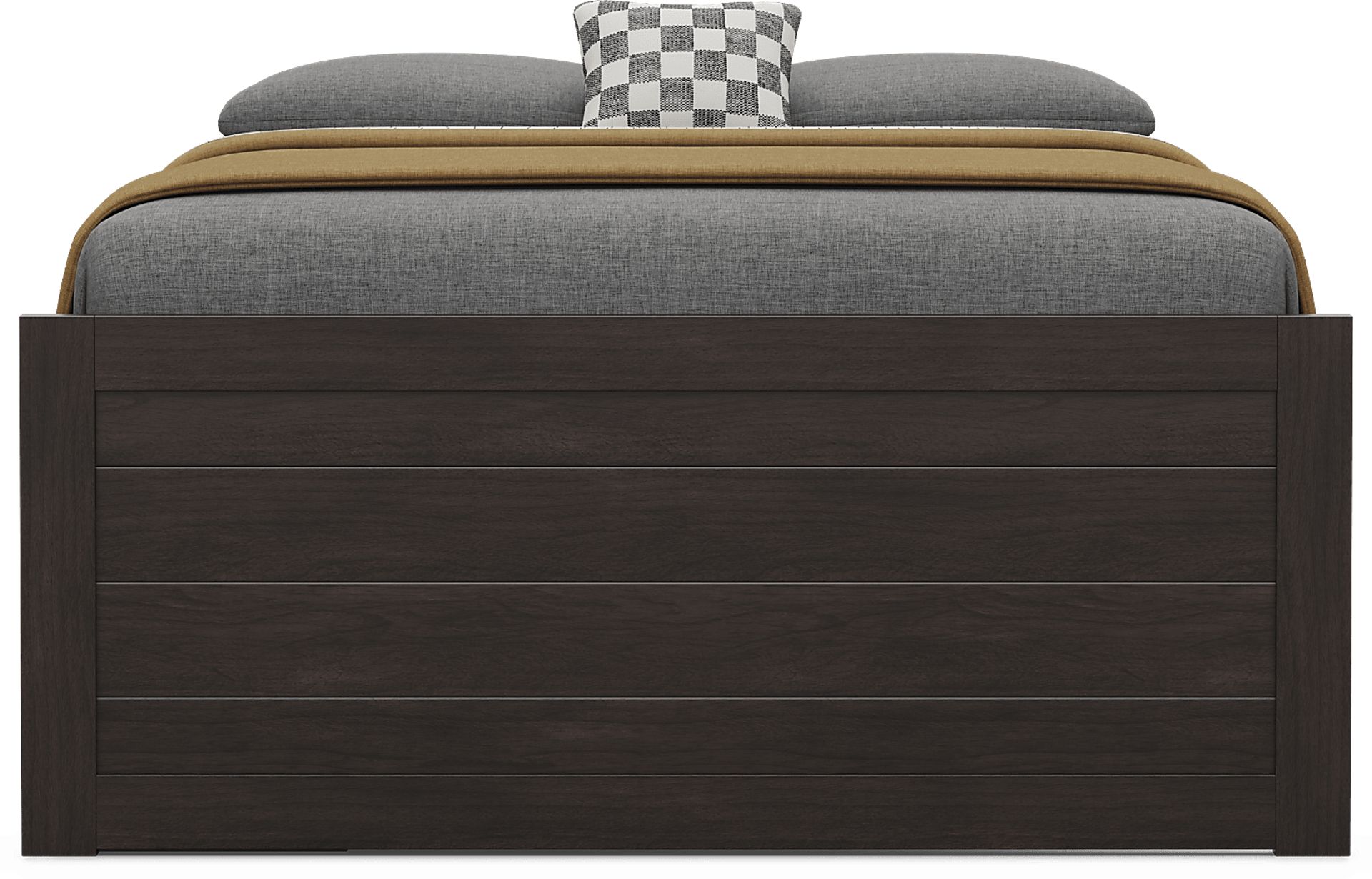 Kids Creekside 3.0 Charcoal Full Low Profile Bed with Storage Side Rail - Image 2