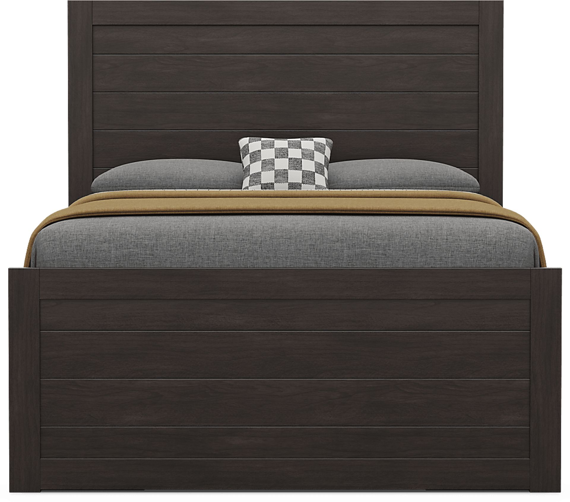 Kids Creekside 3.0 Charcoal Full Panel Bed with 2 Storage Side Rails - Image 2