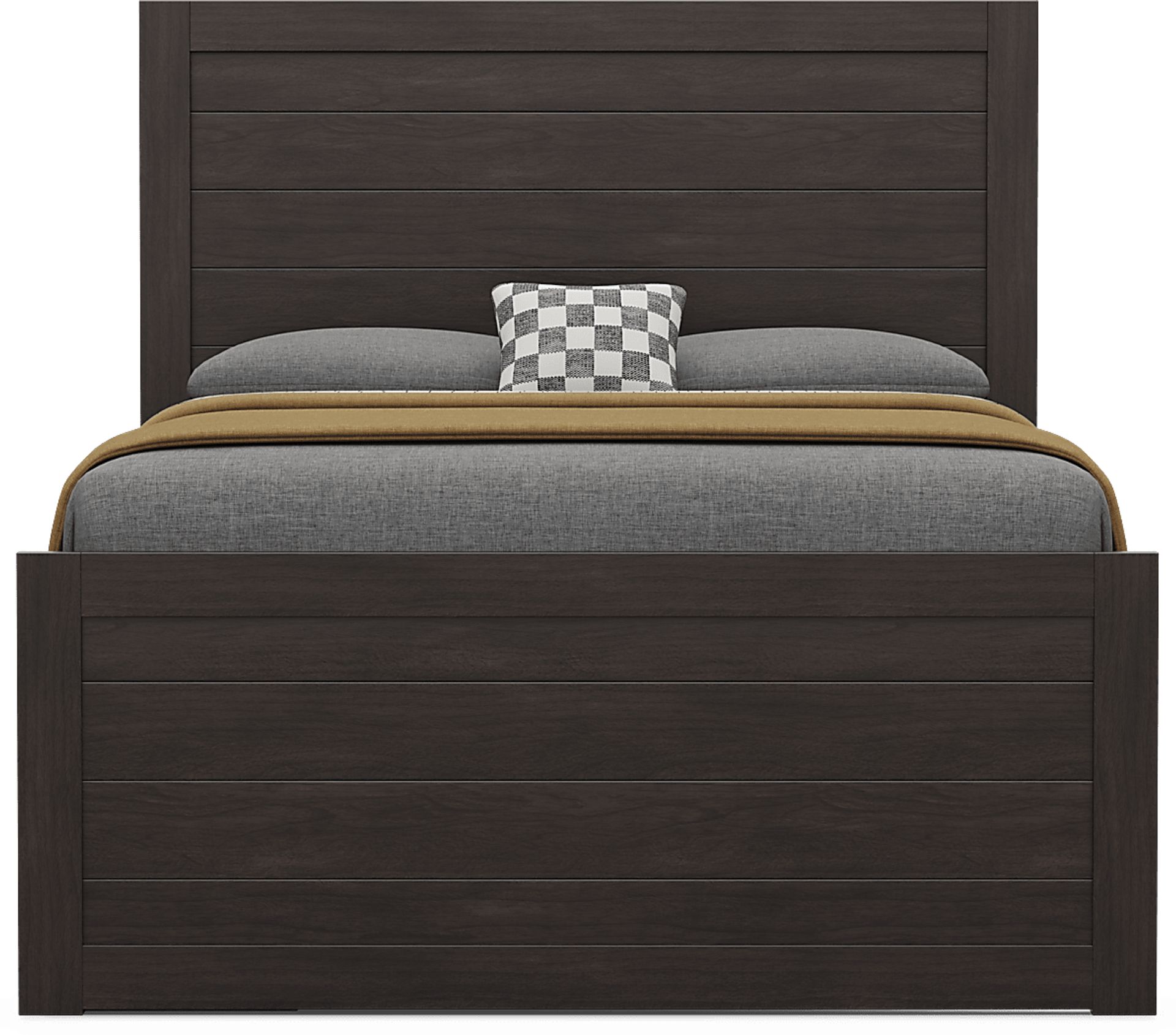 Kids Creekside 3.0 Charcoal Full Panel Bed with Storage Side Rail - Image 3