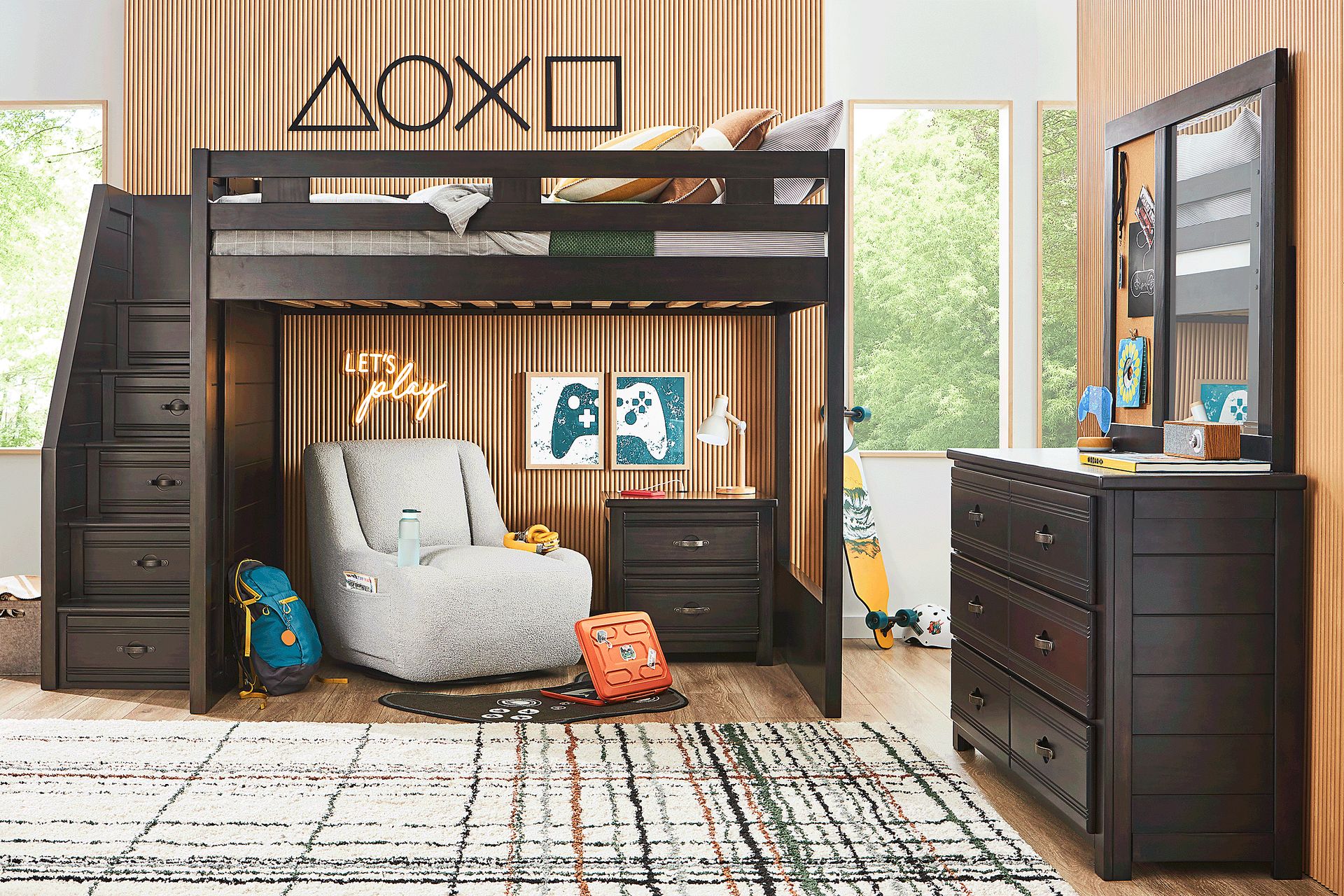 Kids Creekside 3.0 Charcoal Full Step Loft - Image 3