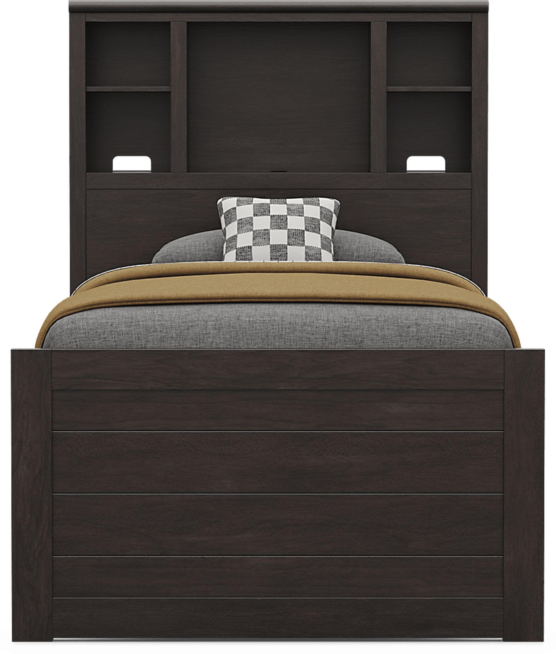 Kids Creekside 3.0 Charcoal Twin Bookcase Bedroom - Image 3