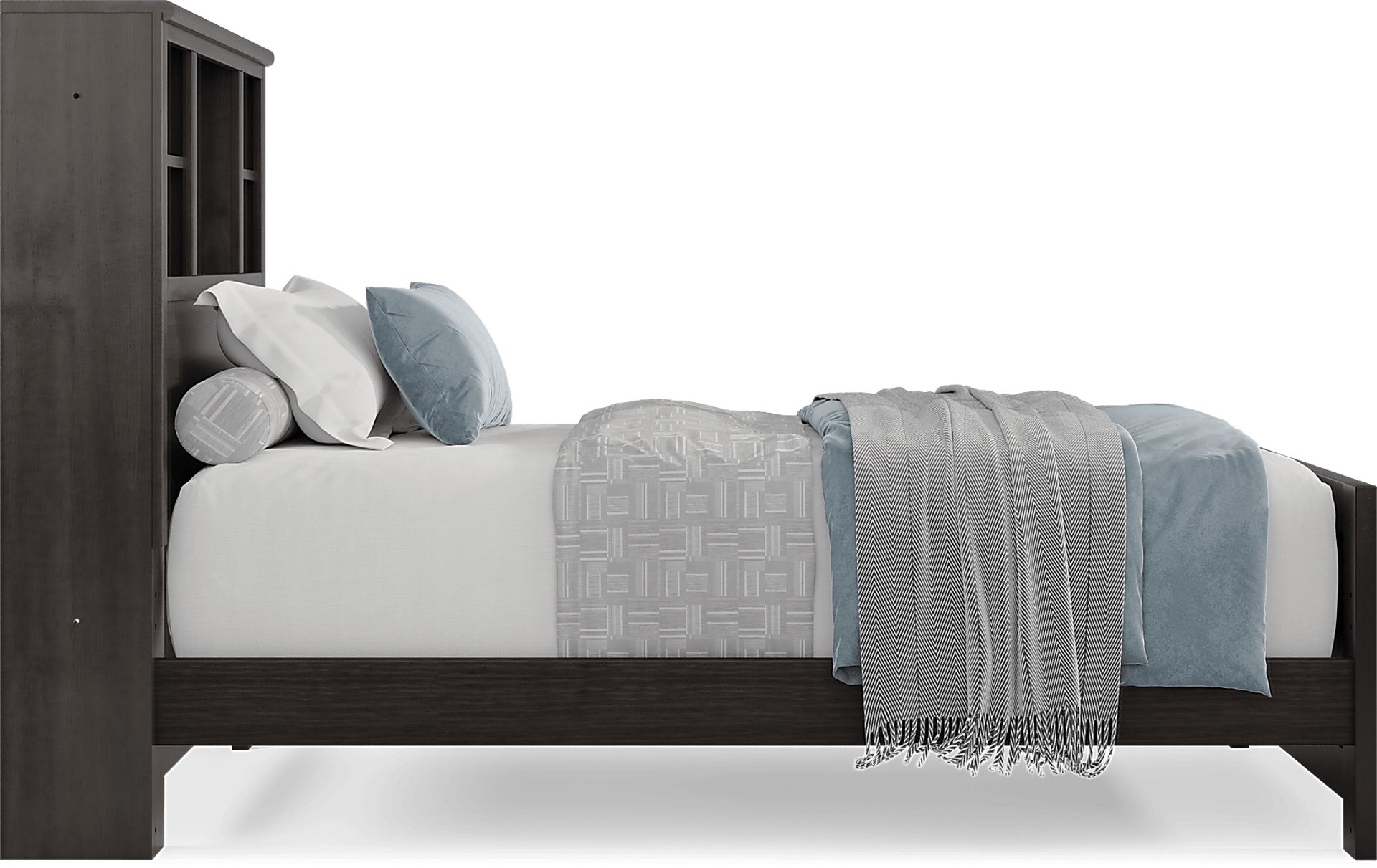 Kids Creekside 3.0 Charcoal Twin Bookcase Bed - Image 4