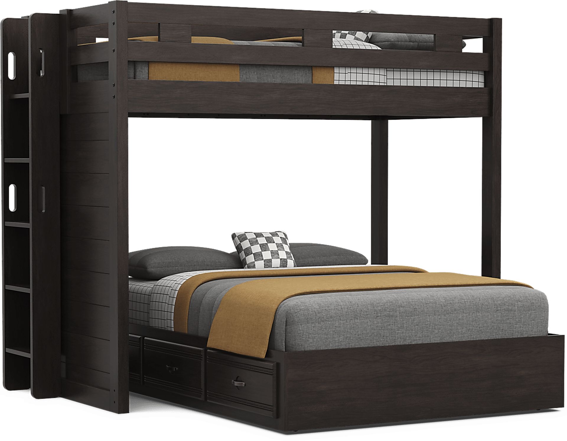 Kids Creekside 3.0 Charcoal Twin/Full Bunk Bed - Image 4