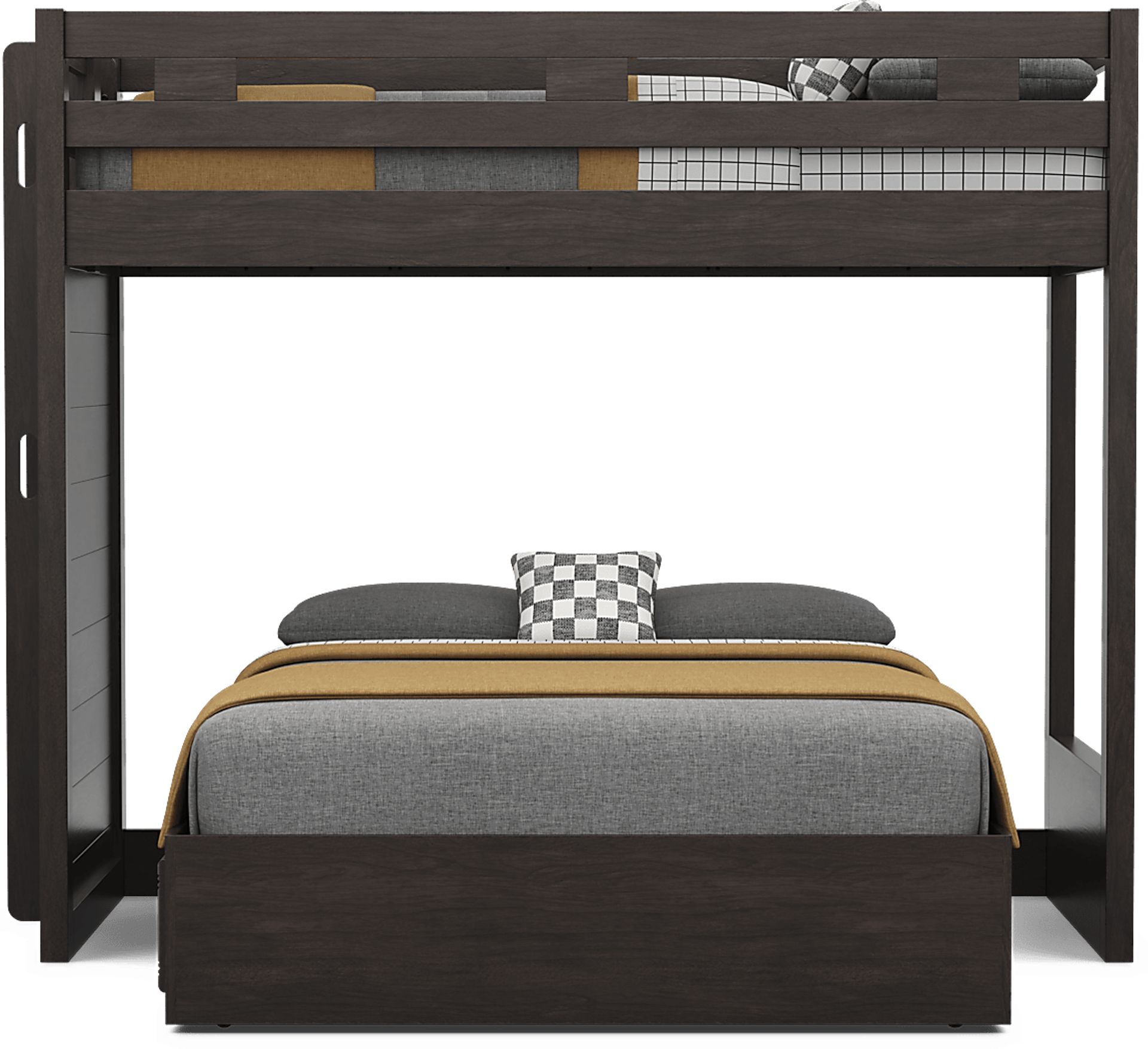 Kids Creekside 3.0 Charcoal Twin/Full Bunk Bed - Image 5