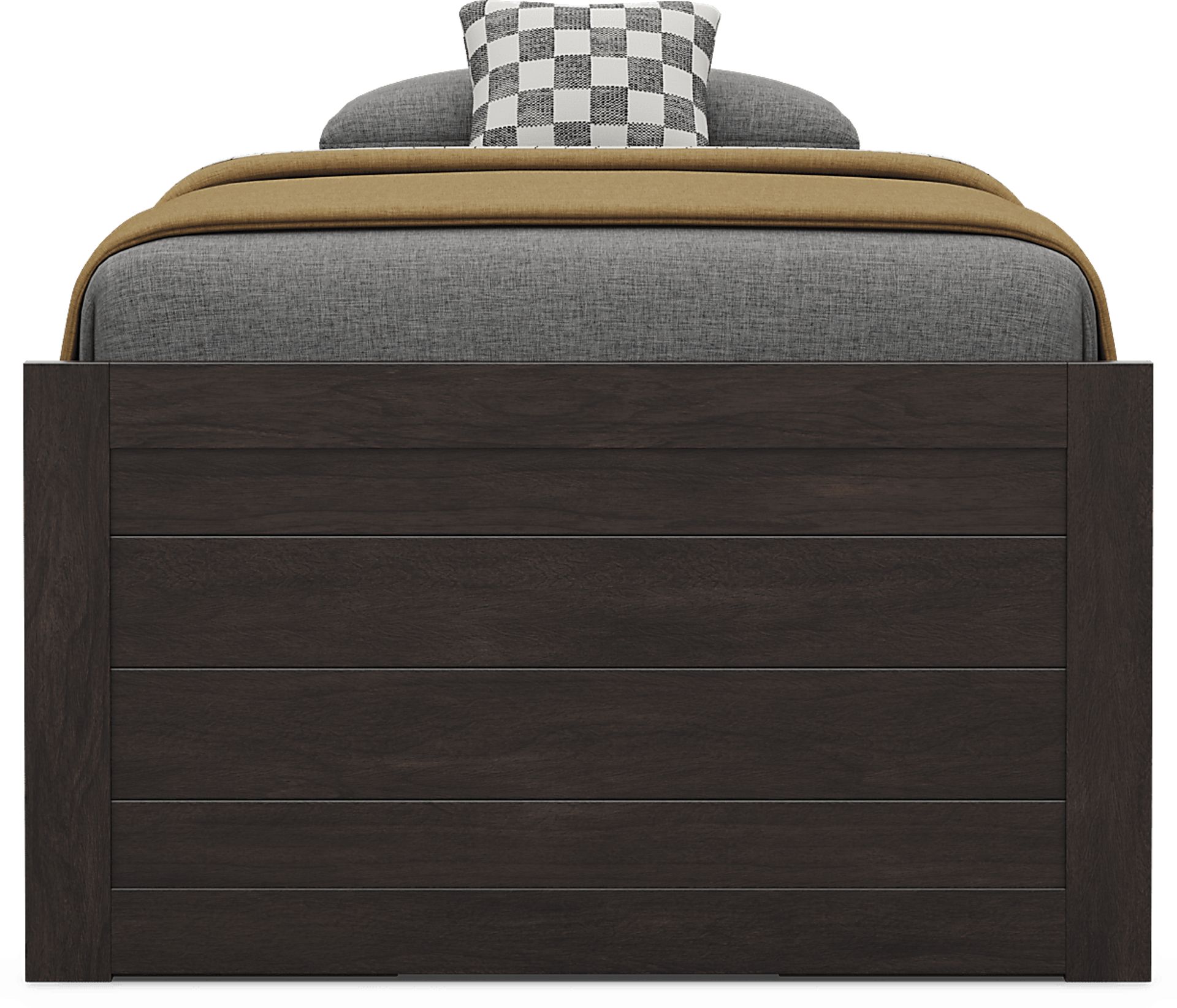 Kids Creekside 3.0 Charcoal Twin Low Profile Bed with 2 Storage Side Rails - Image 2
