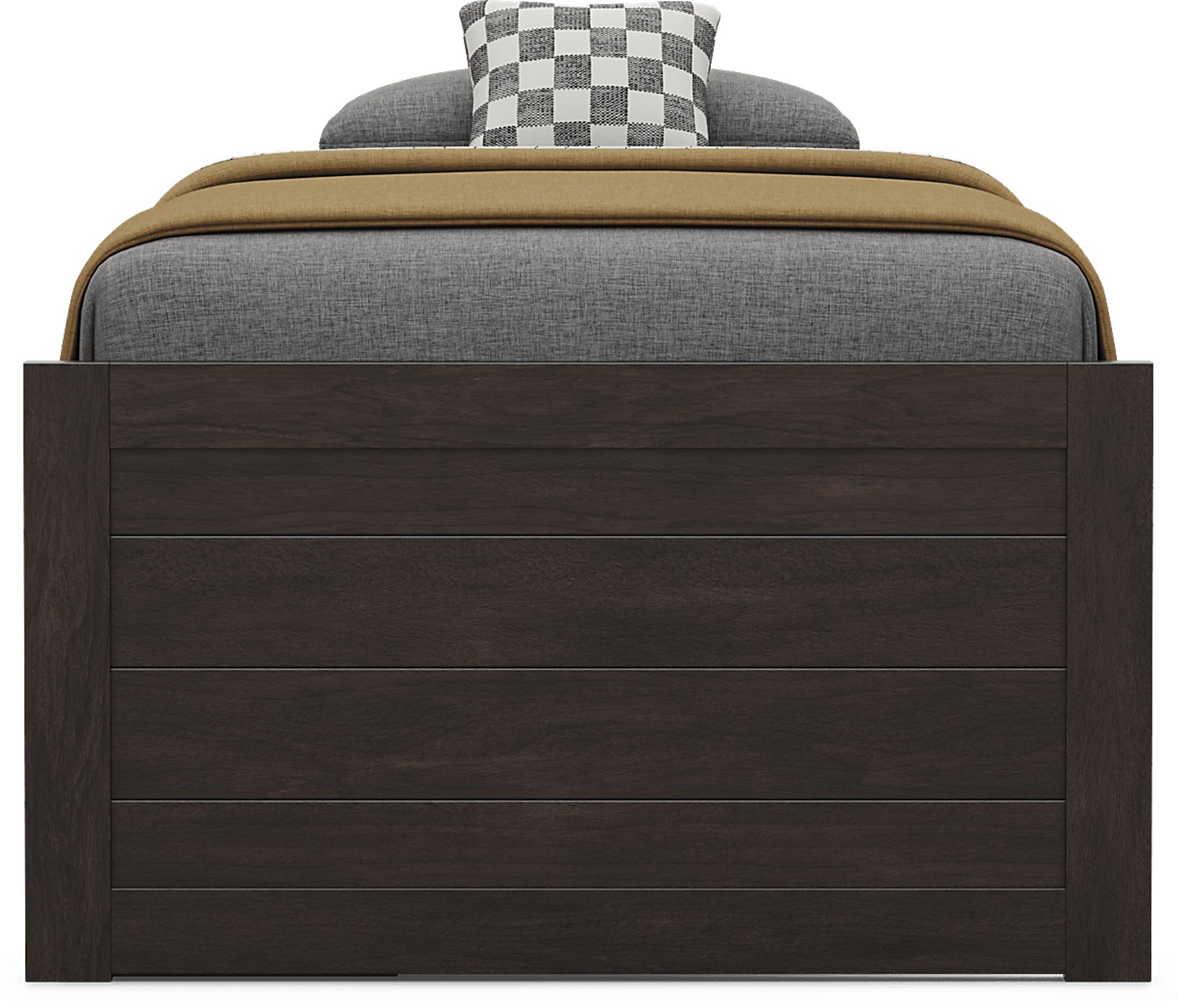 Kids Creekside 3.0 Charcoal Twin Low Profile Bed with Storage Side Rail - Image 2