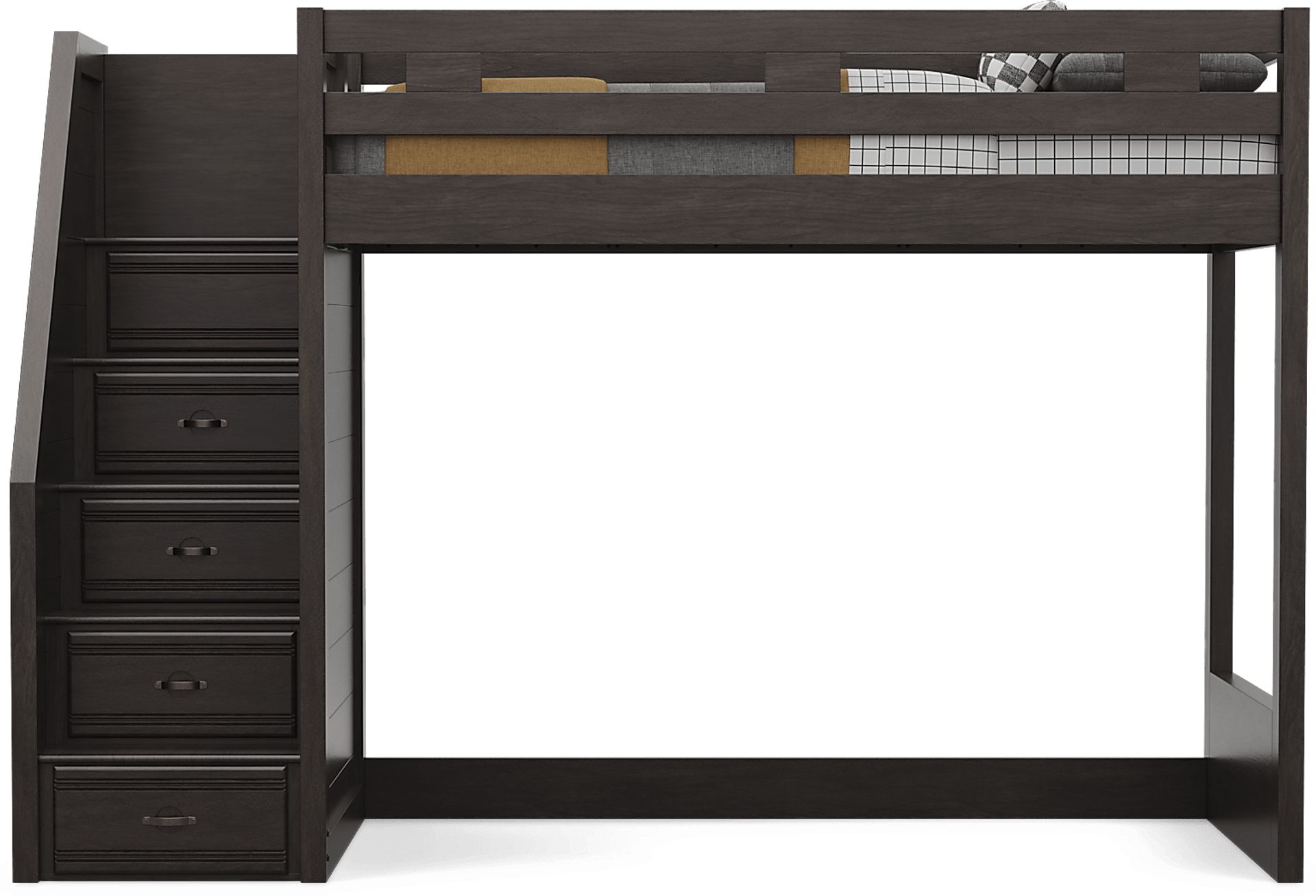 Kids Creekside 3.0 Charcoal Twin Step Loft - Image 4