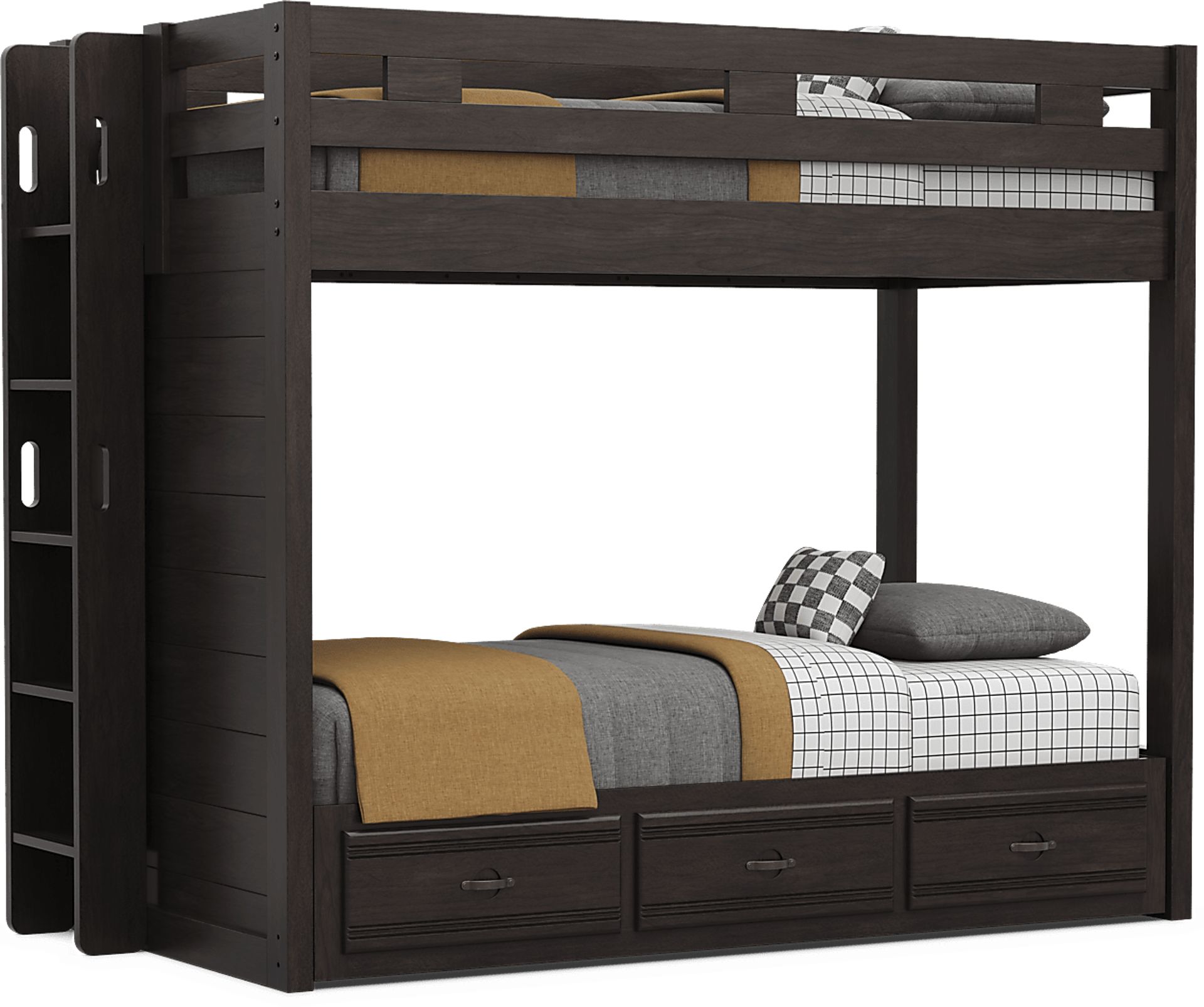 Kids Creekside 3.0 Charcoal Twin/Twin Bunk Bed - Image 1