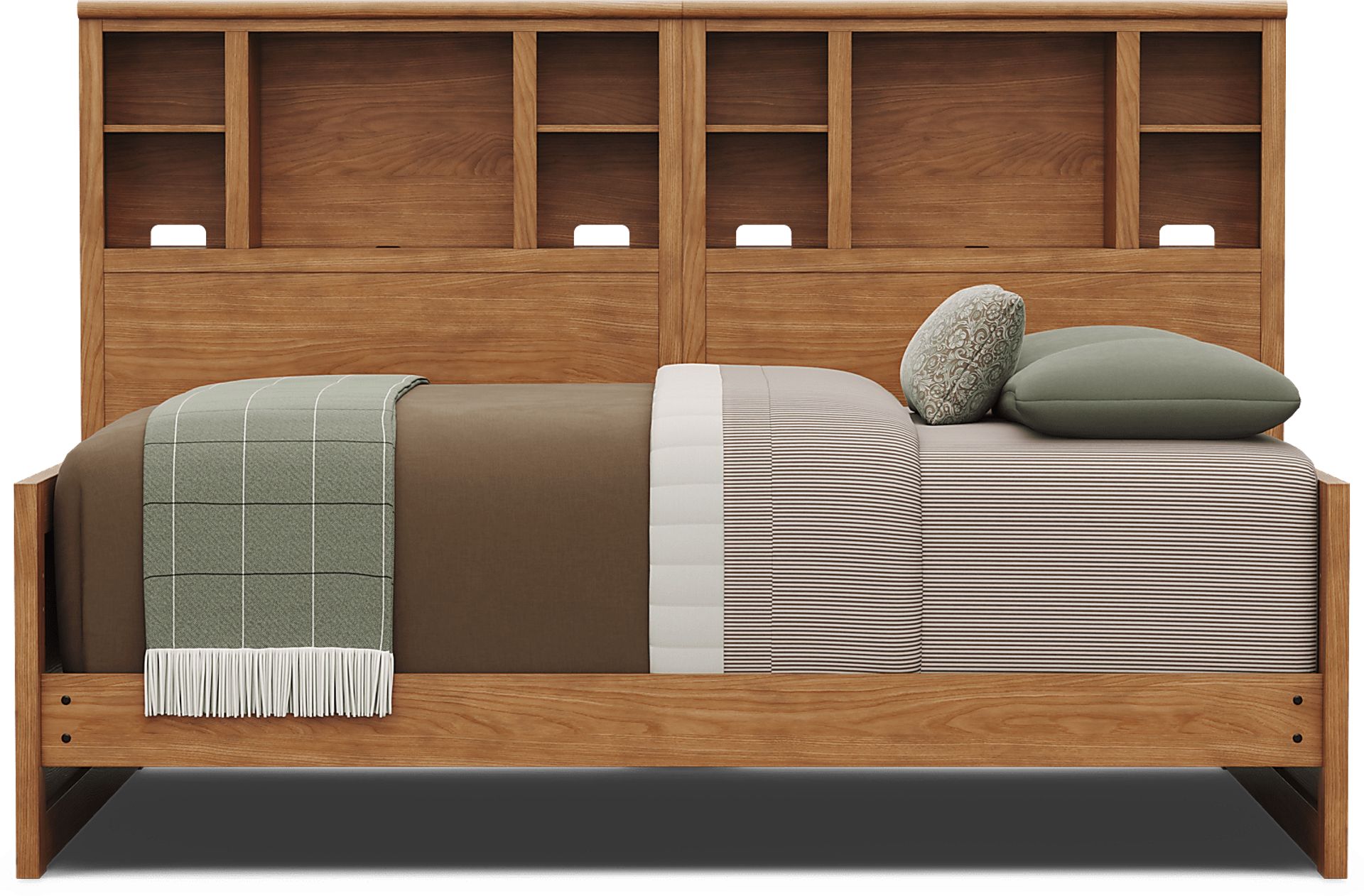 Kids Creekside 3.0 Chestnut Color Full Bookcase Wall Bed - Image 2
