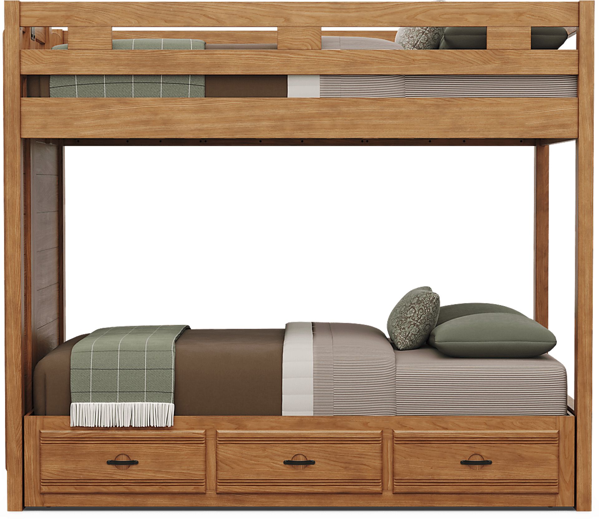 Kids Creekside 3.0 Chestnut Color Full/Full Bunk Bed - Image 3