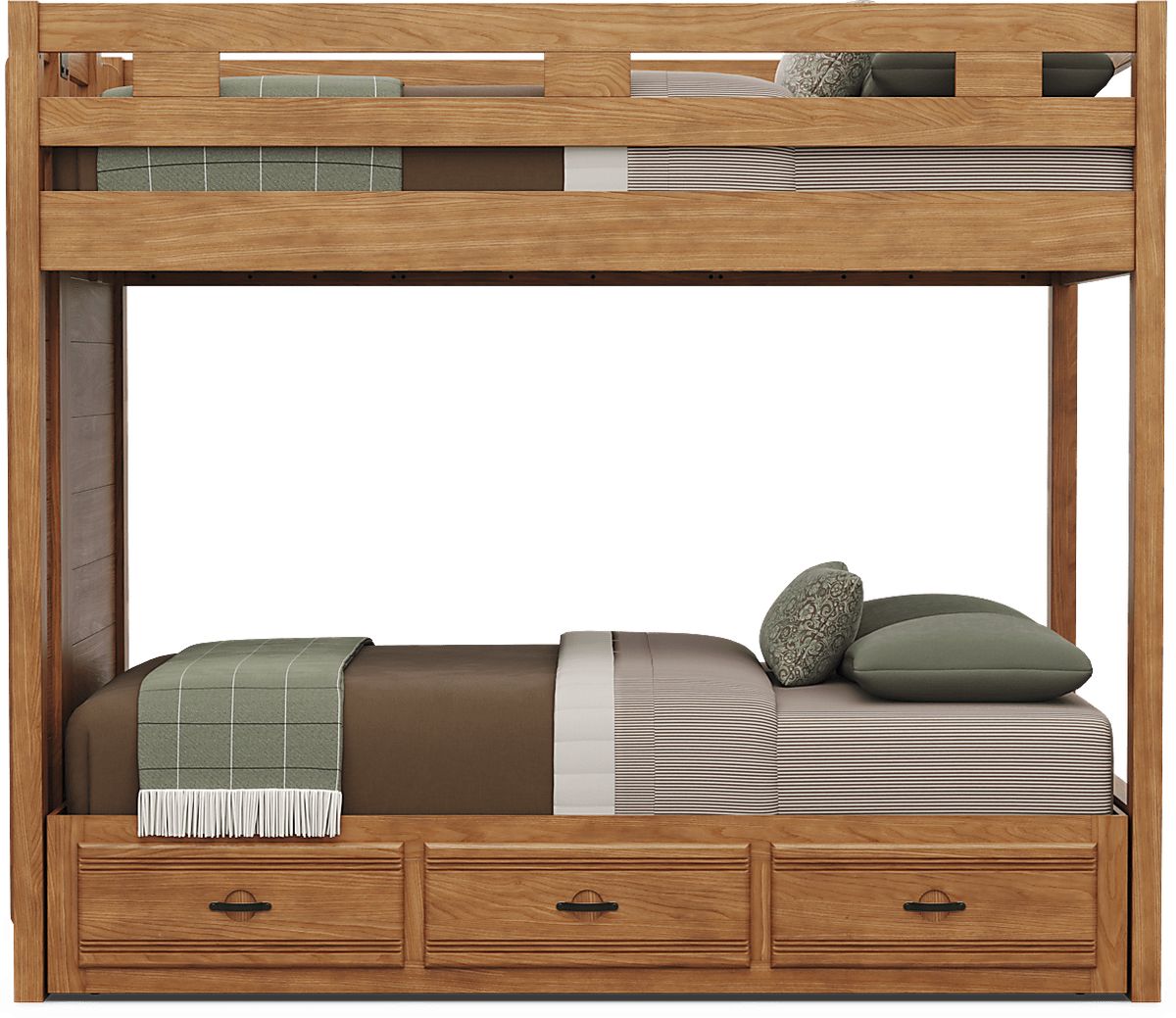 Creekside 3.0 Chestnut Dark Wood Full/Full Loft | Rooms to Go
