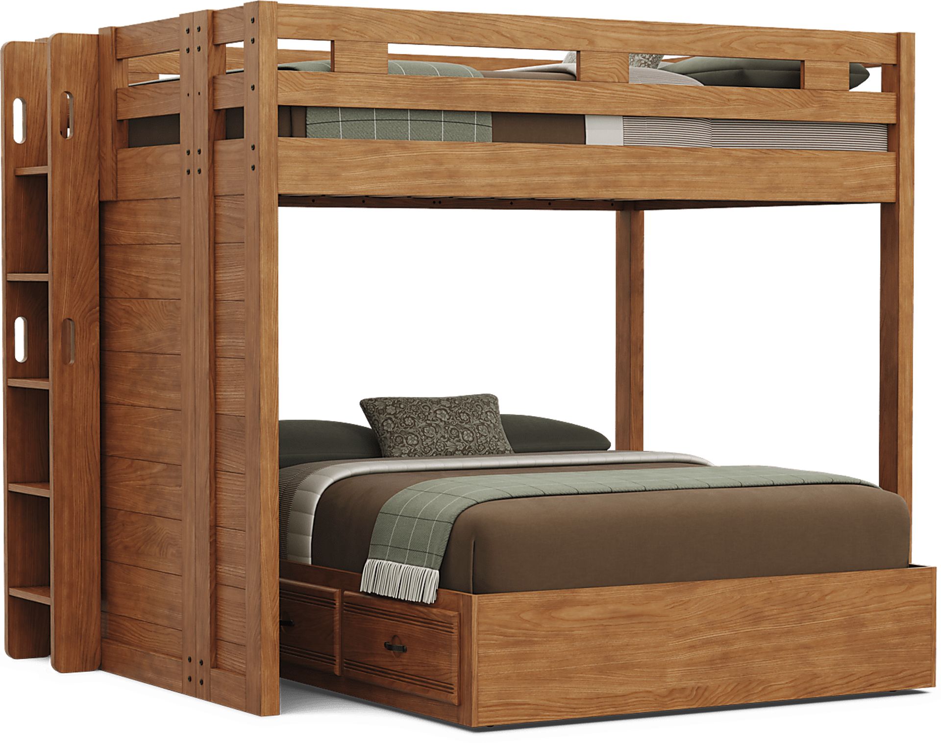 Kids Creekside 3.0 Chestnut Color Full/Full Bunk Bed - Image 4