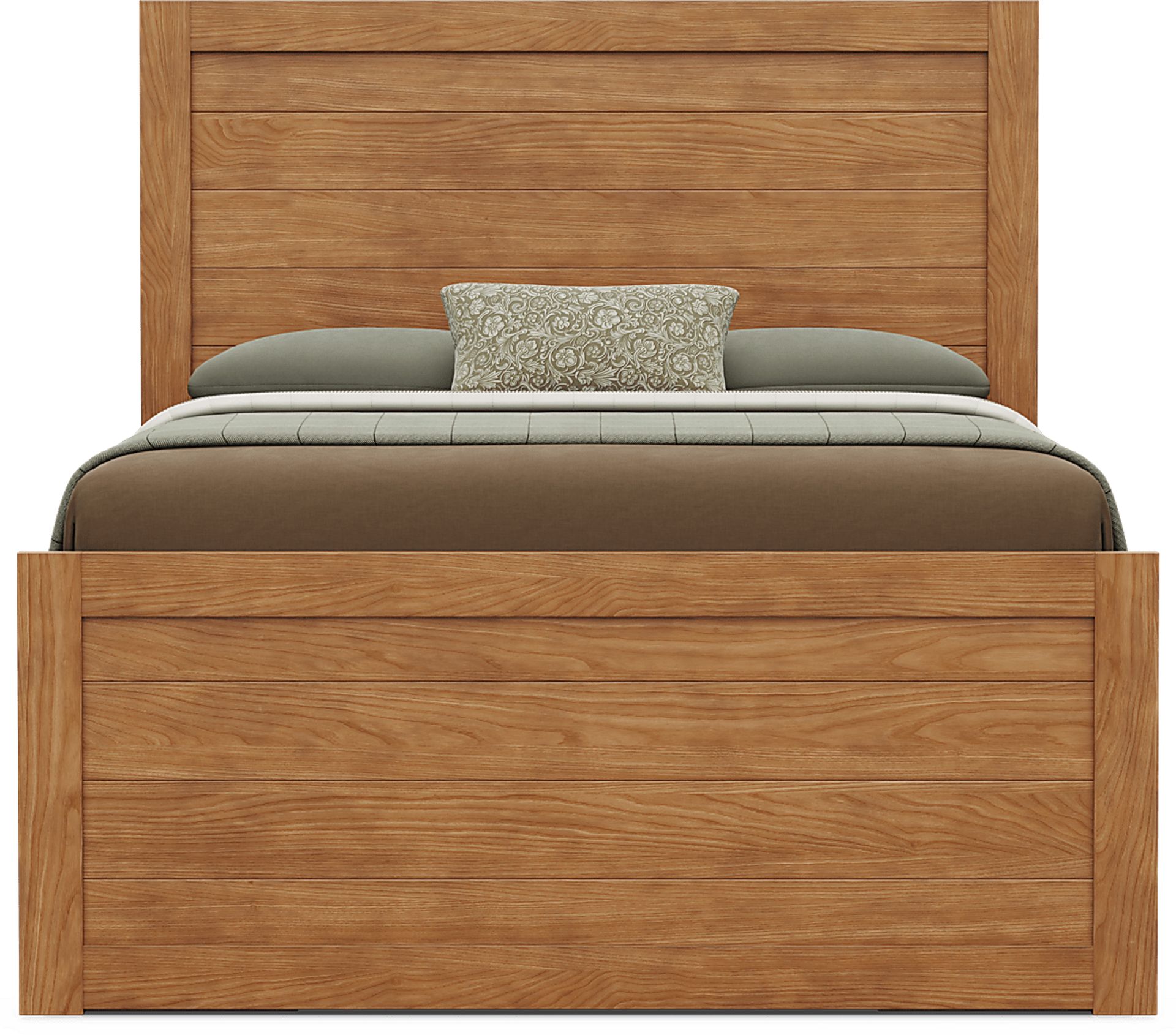 Kids Creekside 3.0 Chestnut Color Full Panel Bed with 2 Storage Side Rails - Image 2