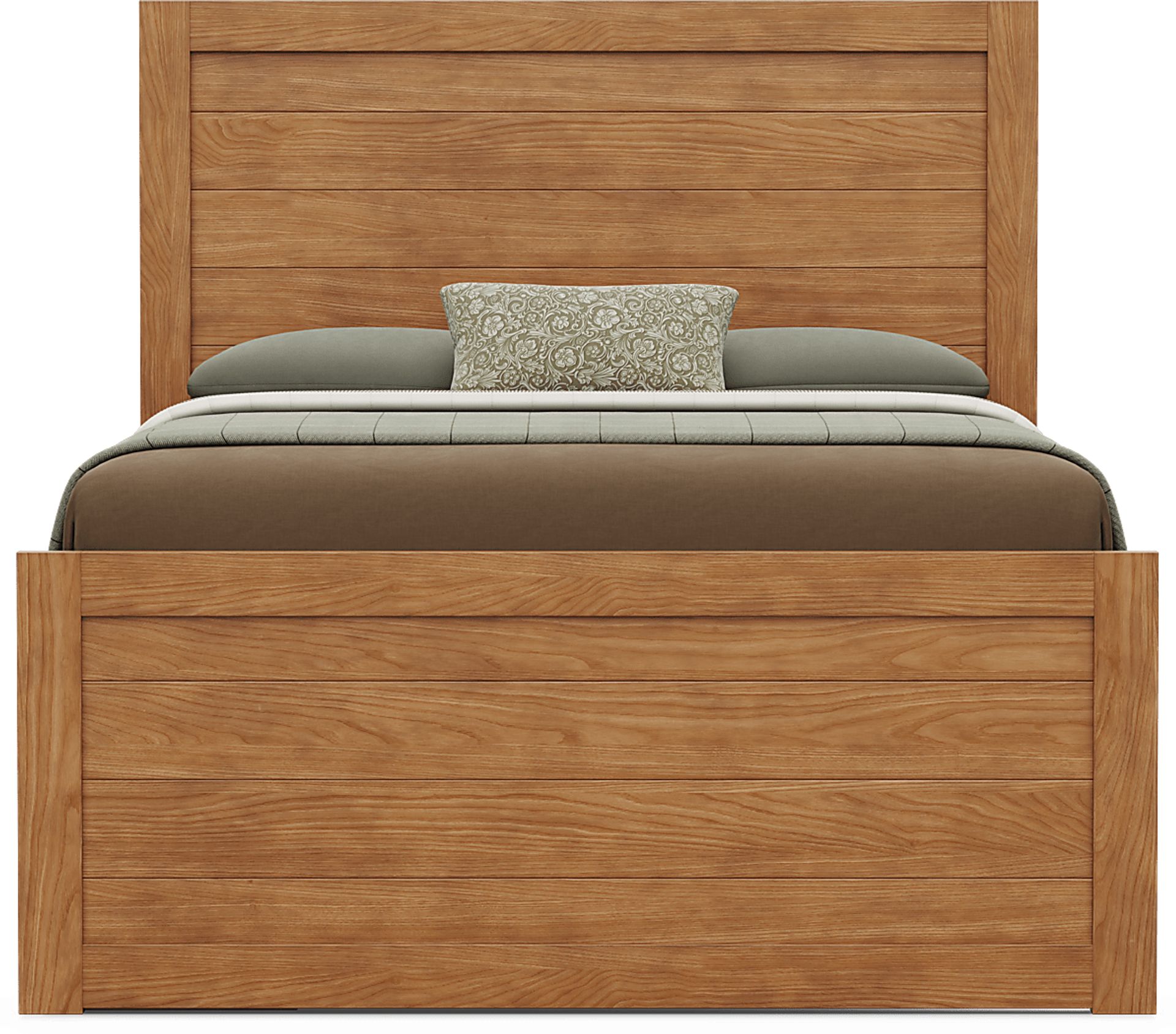 Kids Creekside 3.0 Chestnut Color Full Panel Bed with Storage Side Rail - Image 3