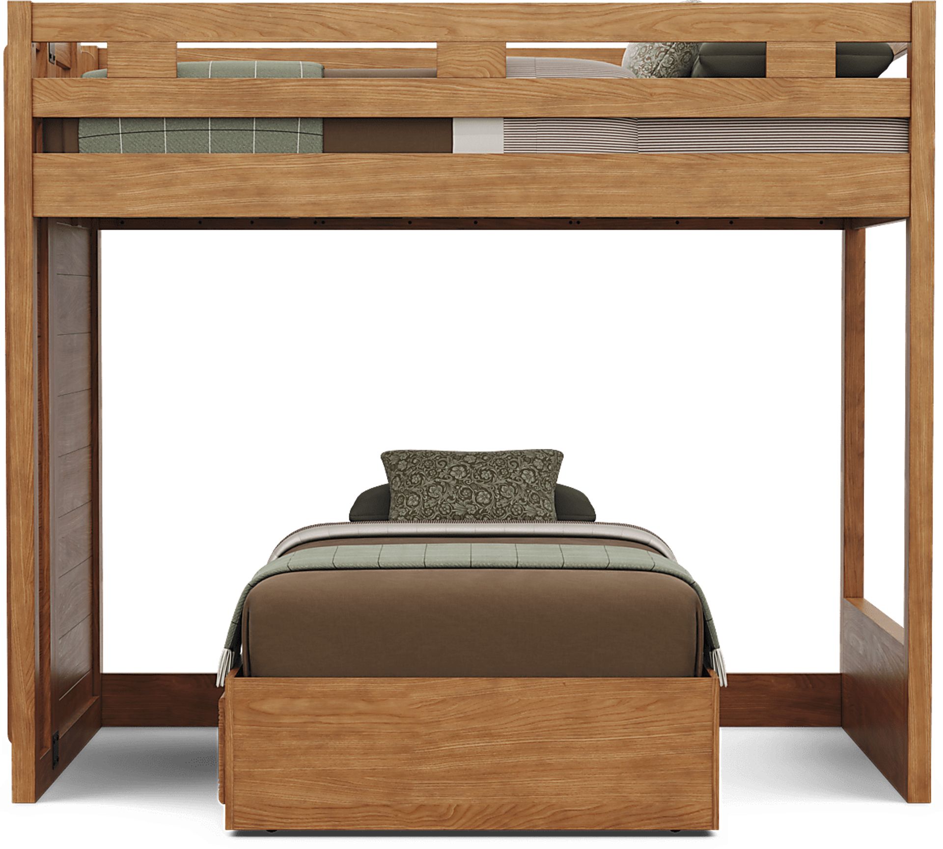 Kids Creekside 3.0 Chestnut Color Full/Twin Bunk Bed - Image 5