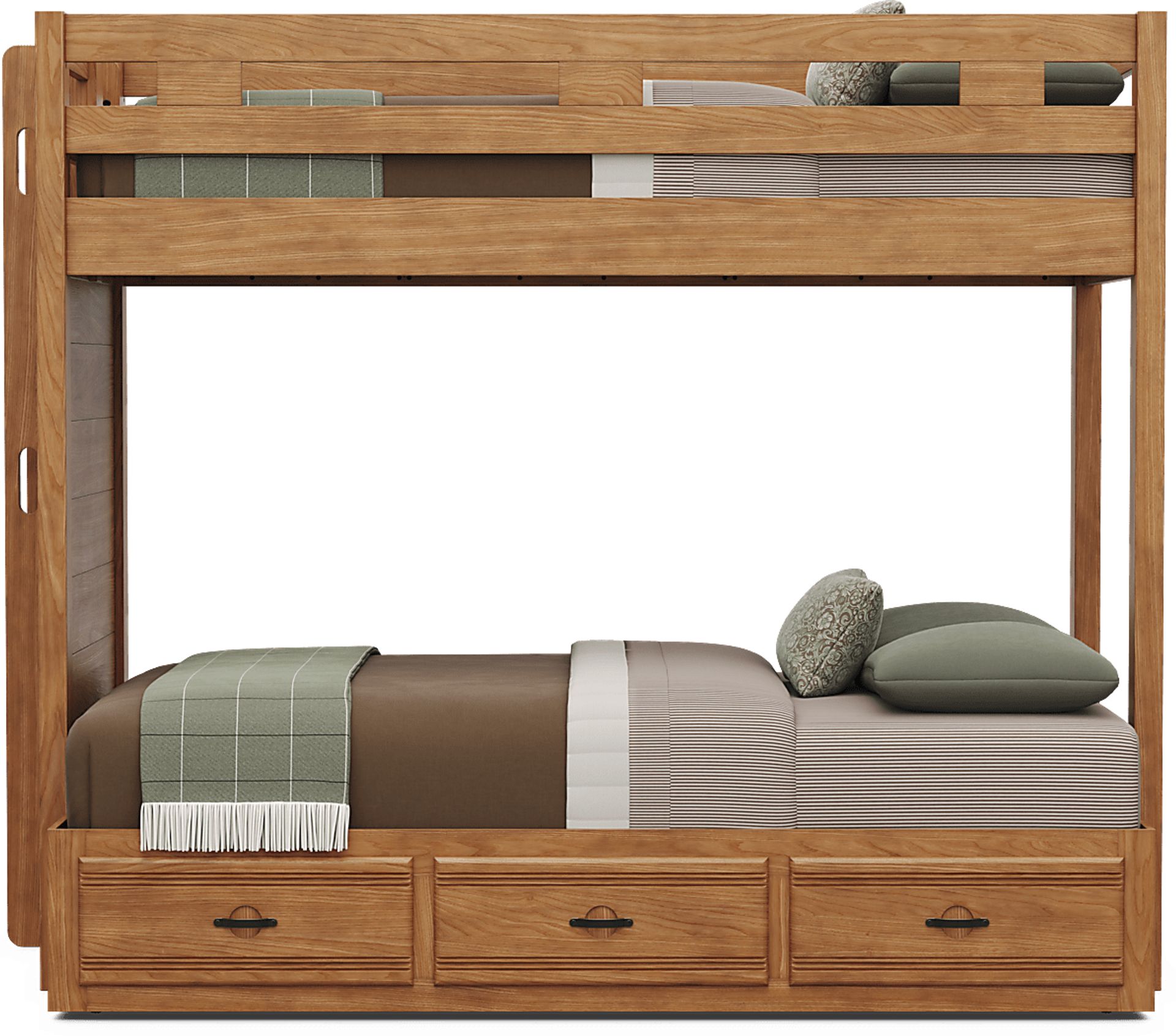 Kids Creekside 3.0 Chestnut Color Twin/Full Bunk Bed - Image 3