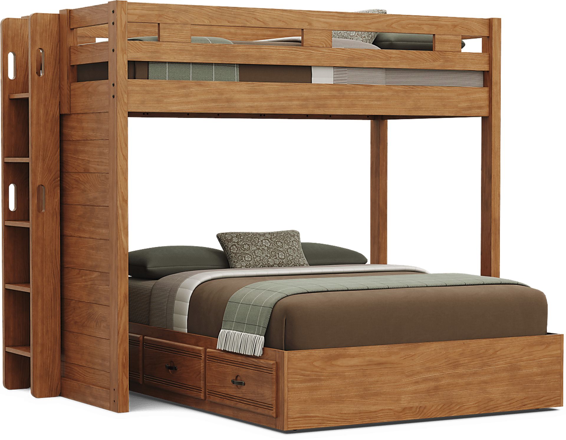 Kids Creekside 3.0 Chestnut Color Twin/Full Bunk Bed - Image 4