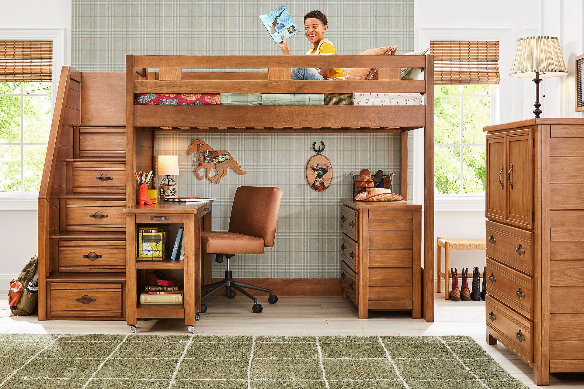 Kids Creekside 3.0 Chestnut Color Twin Step Loft - Image 4