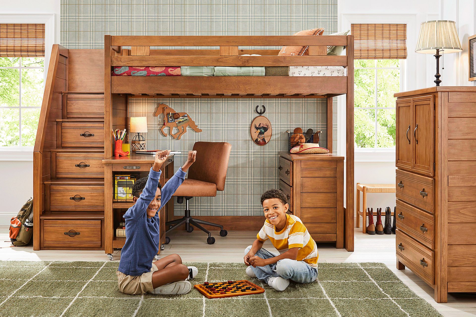 Kids Creekside 3.0 Chestnut Color Twin Step Loft - Image 5