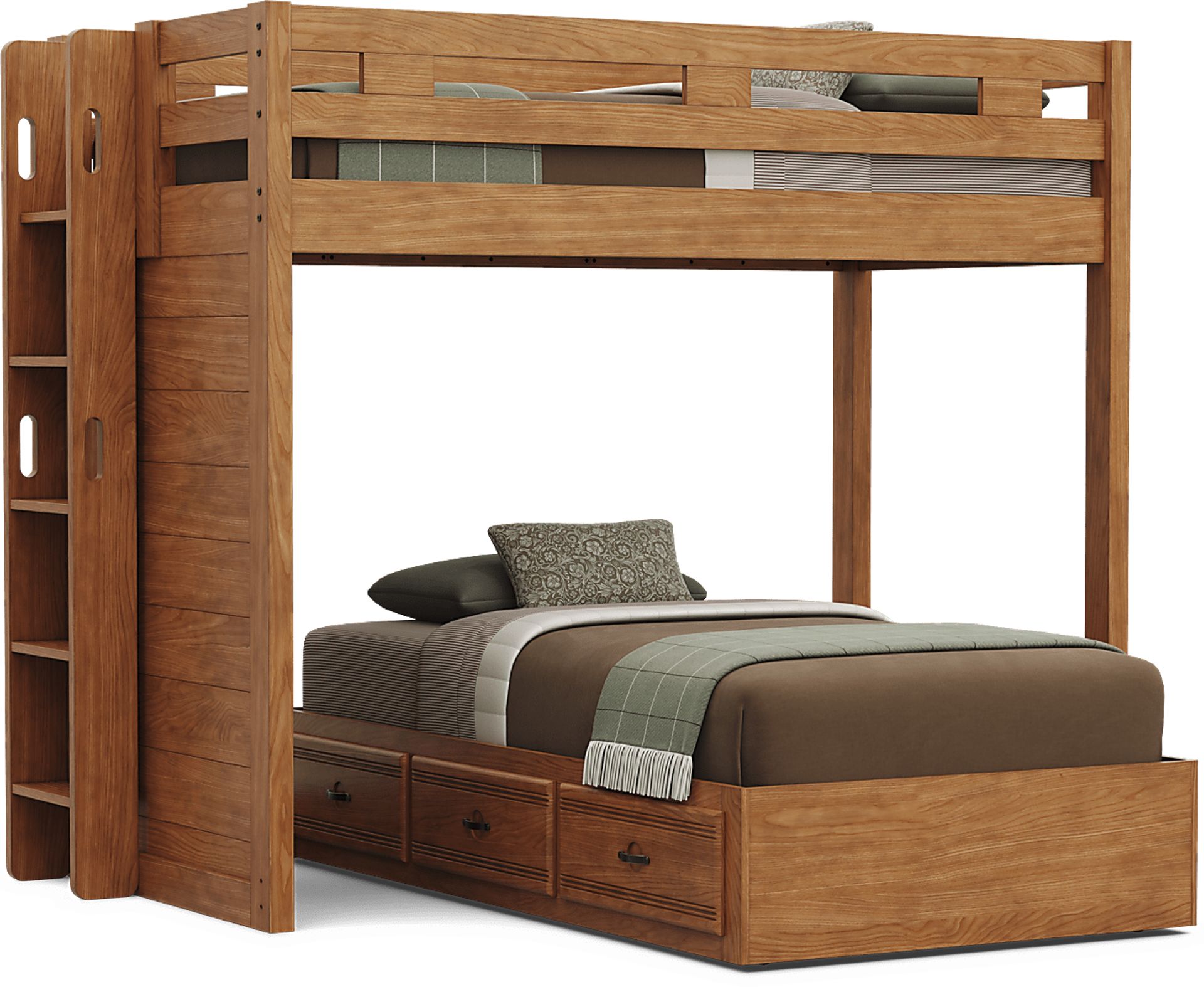 Kids Creekside 3.0 Chestnut Color Twin/Twin Bunk Bed - Image 4