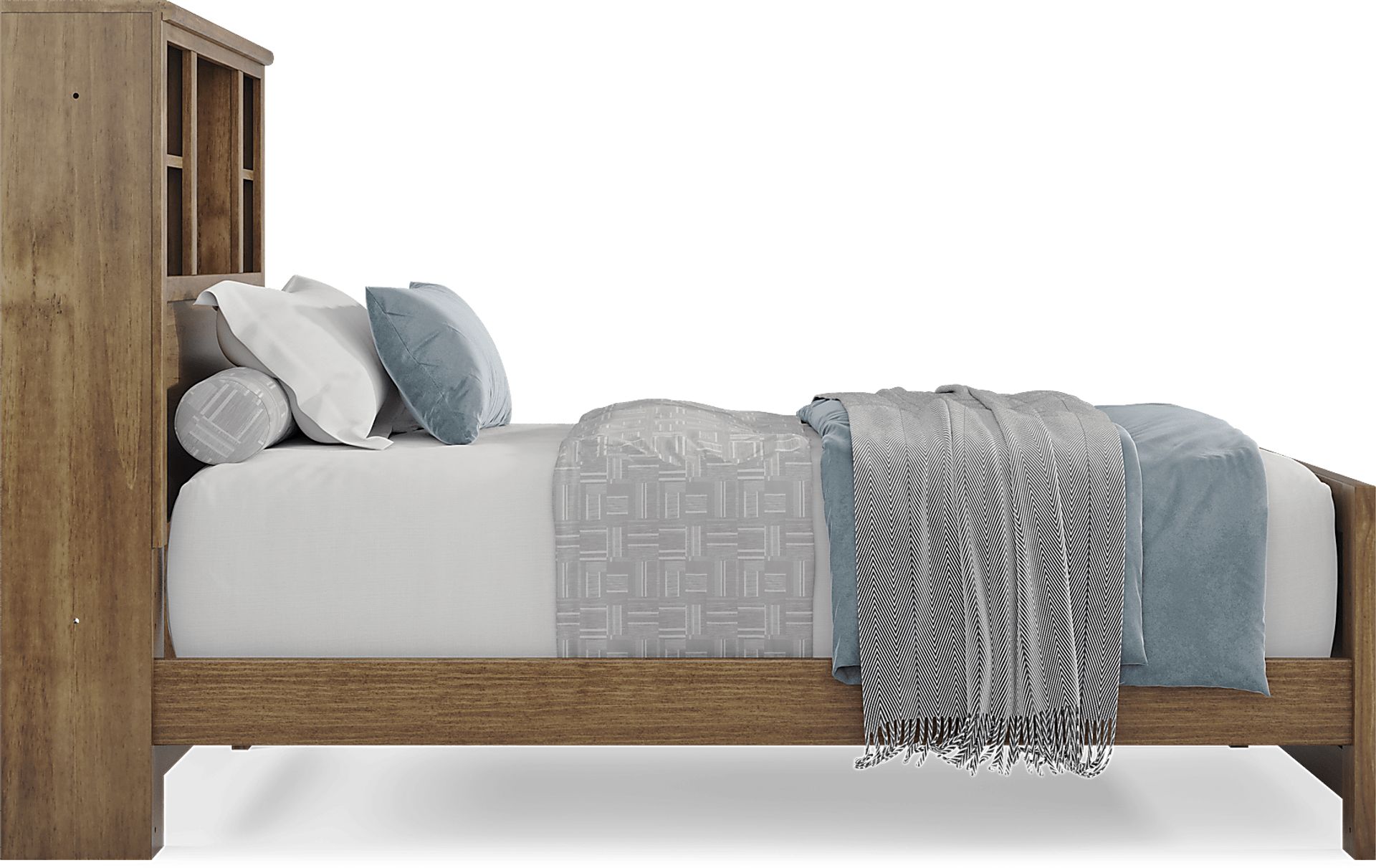Kids Creekside 3.0 Chestnut Color Twin XL Bookcase Bed - Image 3