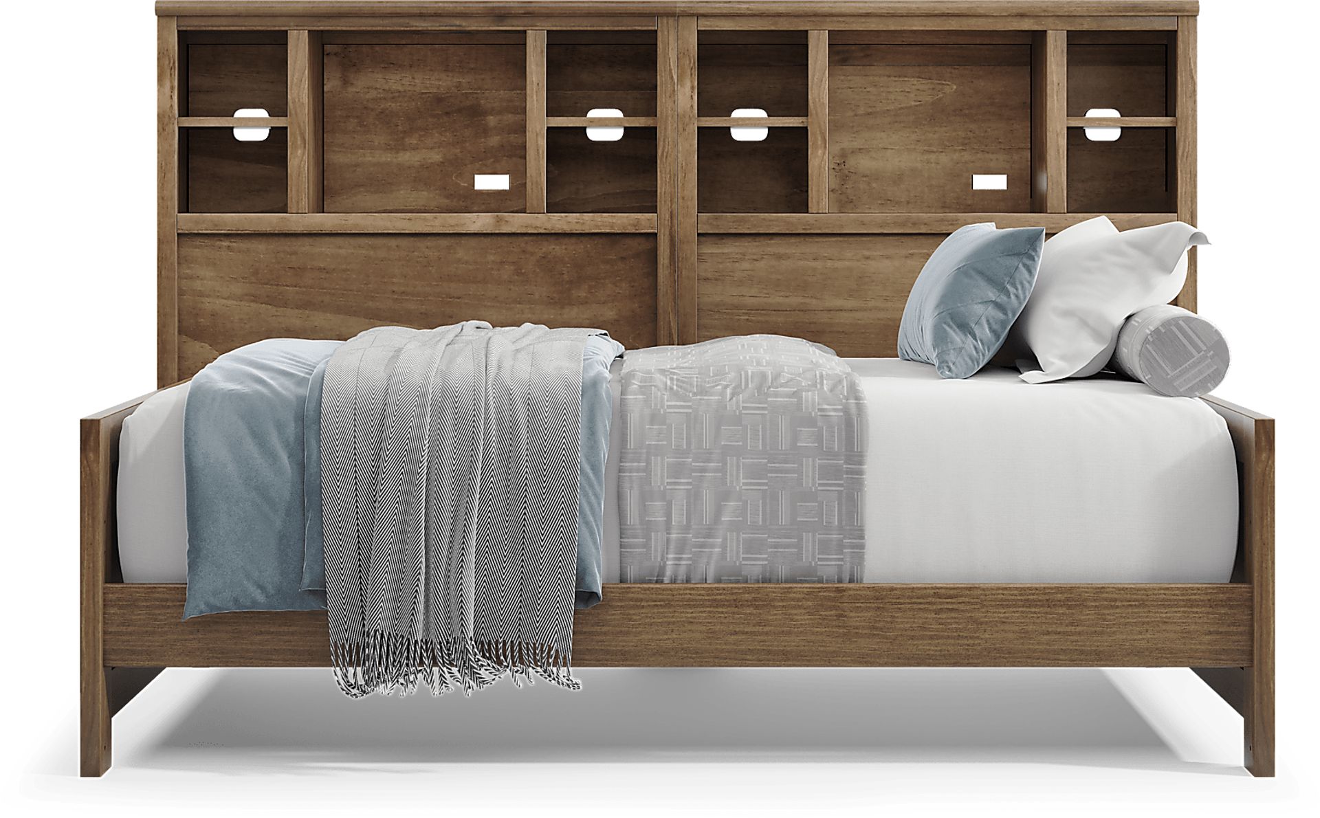 Kids Creekside 3.0 Chestnut Color Twin XL Bookcase Wall Bed - Image 2