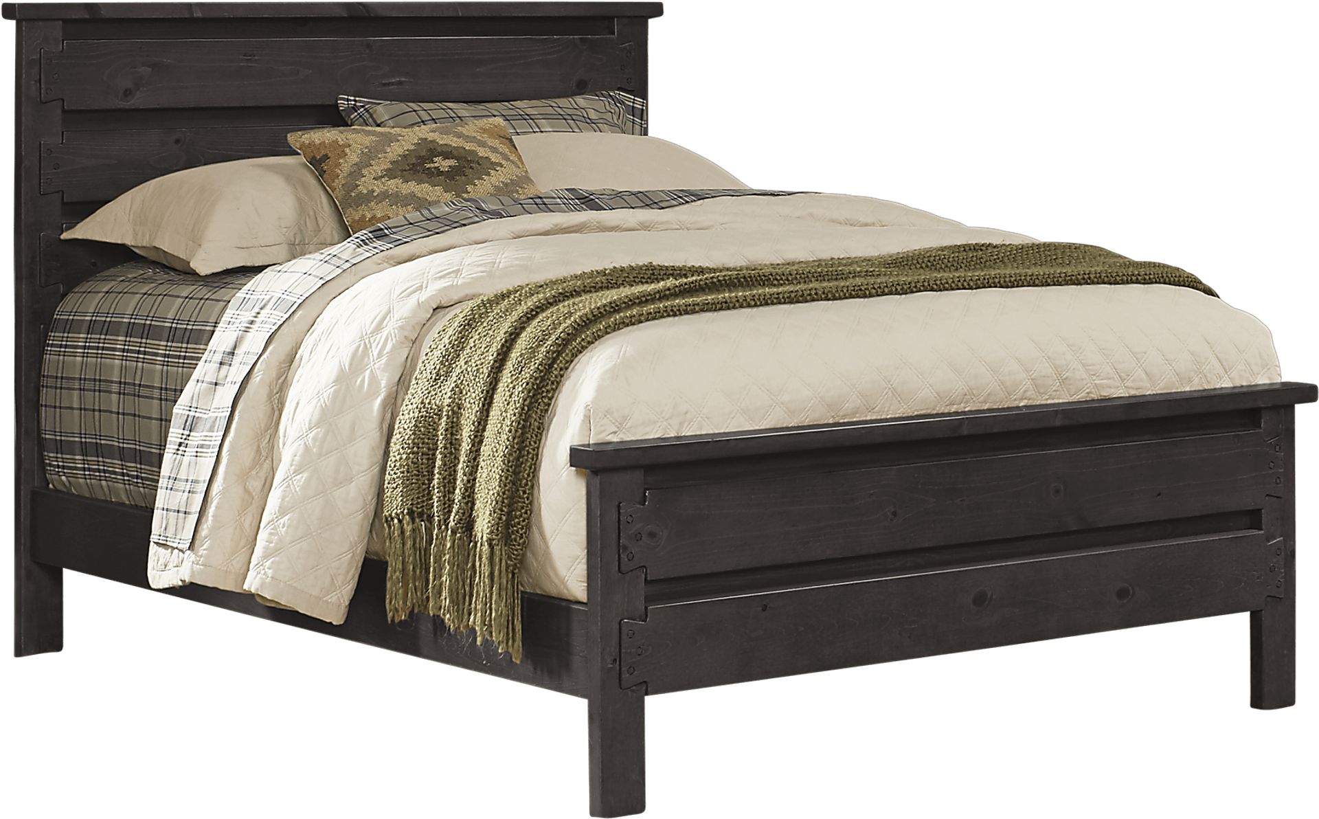 Kids Creekside Charcoal 3 Pc Twin Panel Bed - Image 1