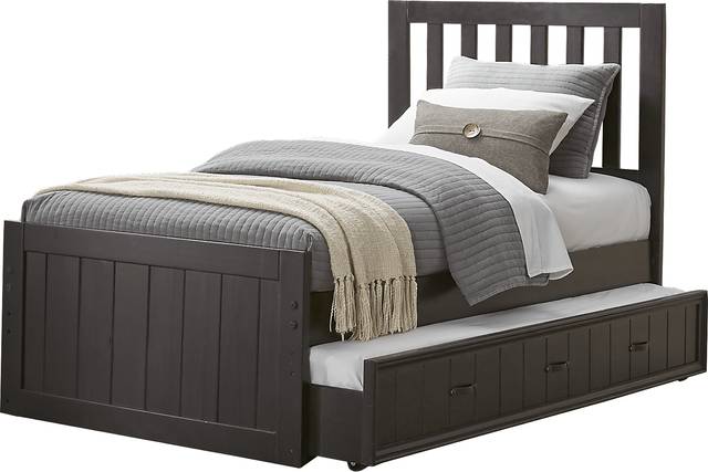 Creekside Charcoal 5 Pc Full Slat Bedroom - Thumbnail - Image 2