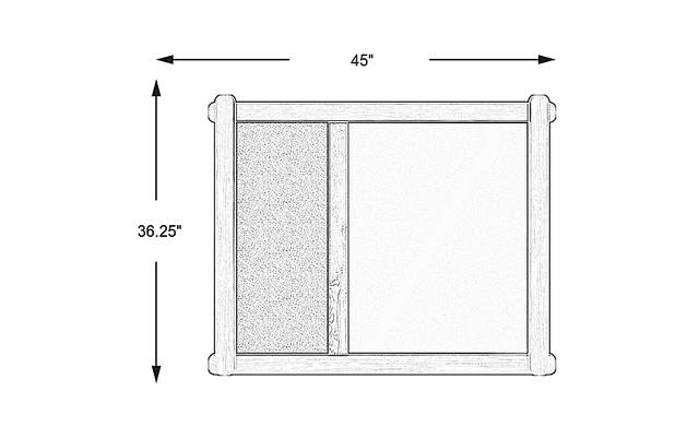 Dimension Image. Please refer to the Dimension Tab on this page for dimension details.
