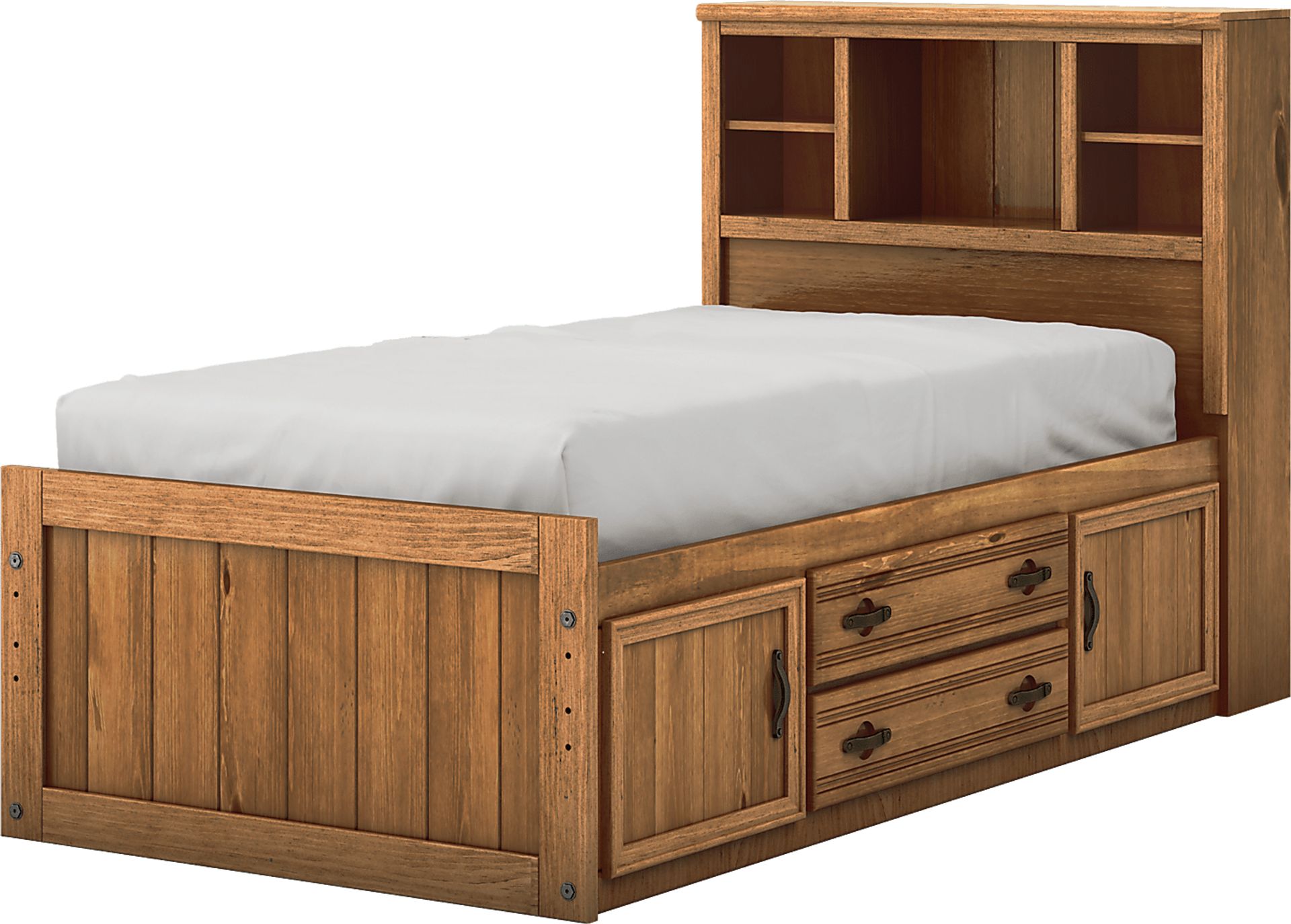 Kids Creekside Chestnut 3 Pc Twin Bookcase Bed - Image 2