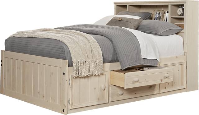 Kids Creekside Stone Wash 5 Pc Twin Bookcase Bed - Thumbnail - Image 2