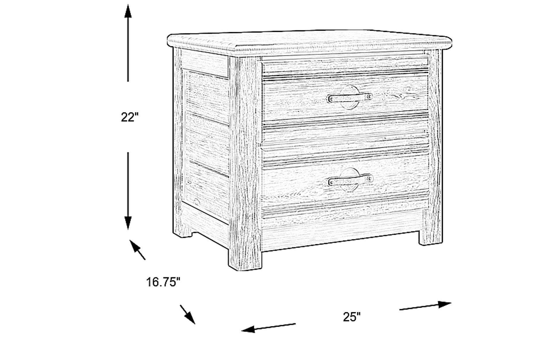 Dimension Image. Please refer to the Dimension Tab on this page for dimension details.