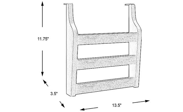Dimension Image. Please refer to the Dimension Tab on this page for dimension details.