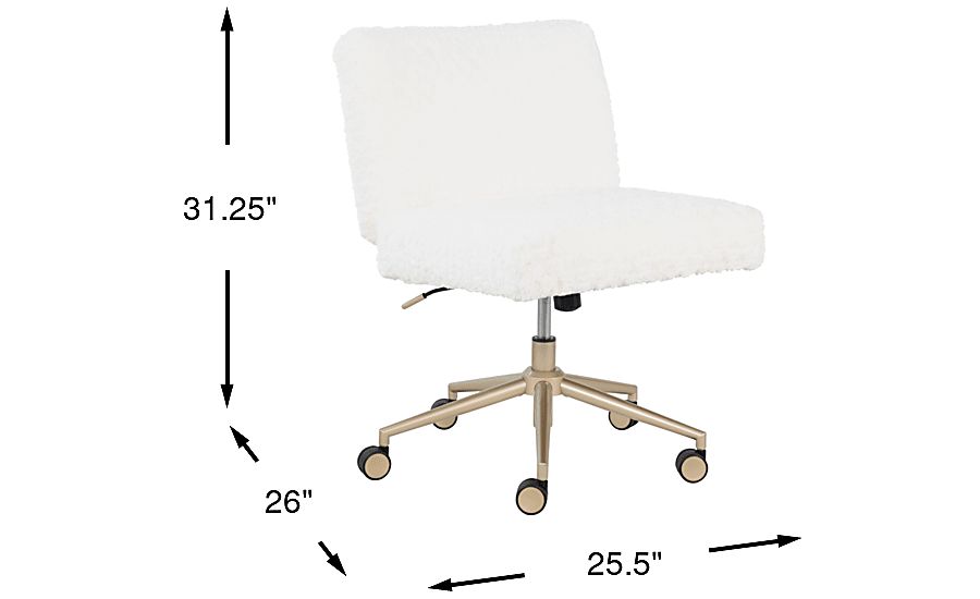 Kids Crisscross White Desk Chair - Thumbnail 4
