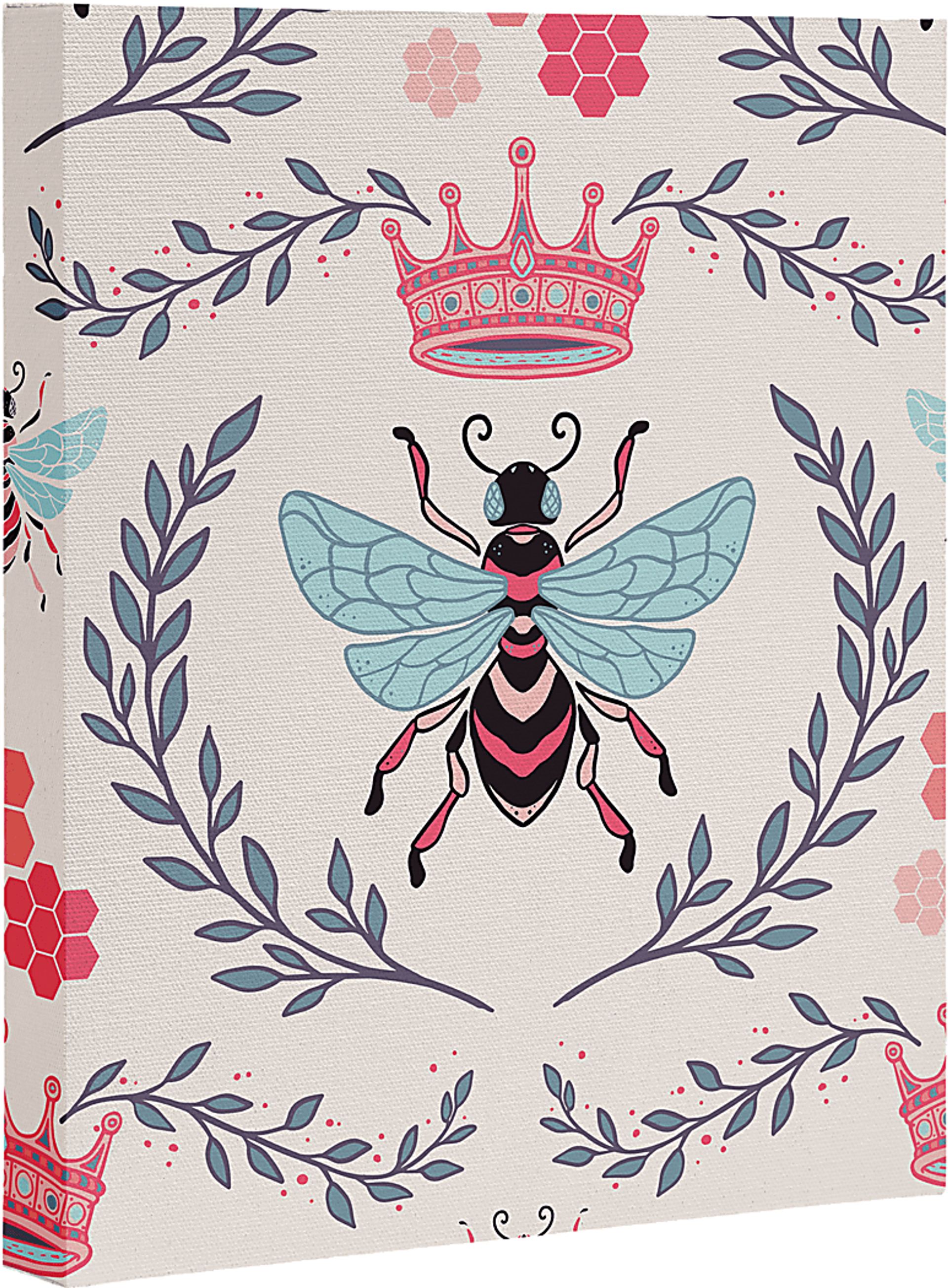 Kids Crown The Queen II Pink Artwork - Image 1