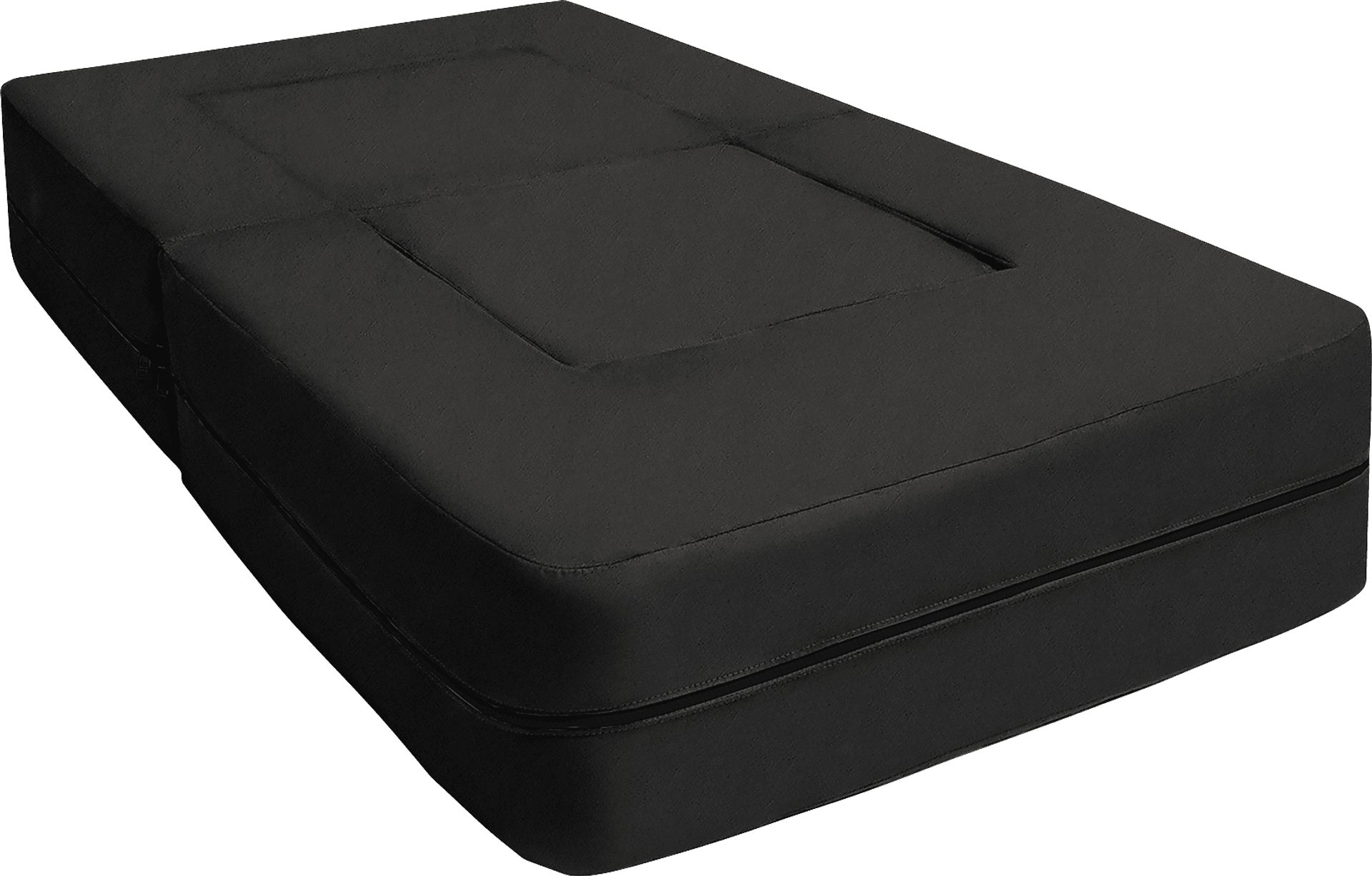 Kids Cubelax Black Covertible Chair and Ottoman - Image 5