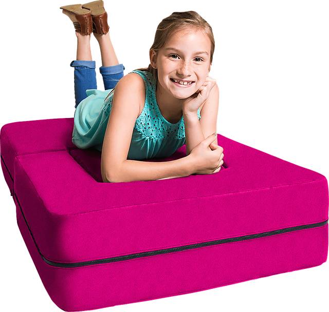 Kids Cubelax Fuchsia Convertible Chair and Ottoman - Thumbnail - Image 8