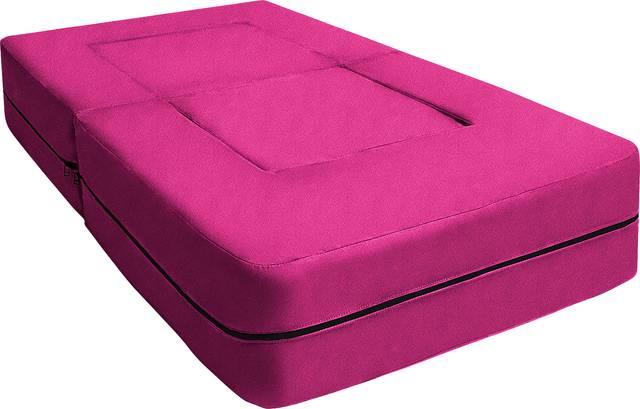 Kids Cubelax Fuchsia Convertible Chair and Ottoman - Thumbnail - Image 9