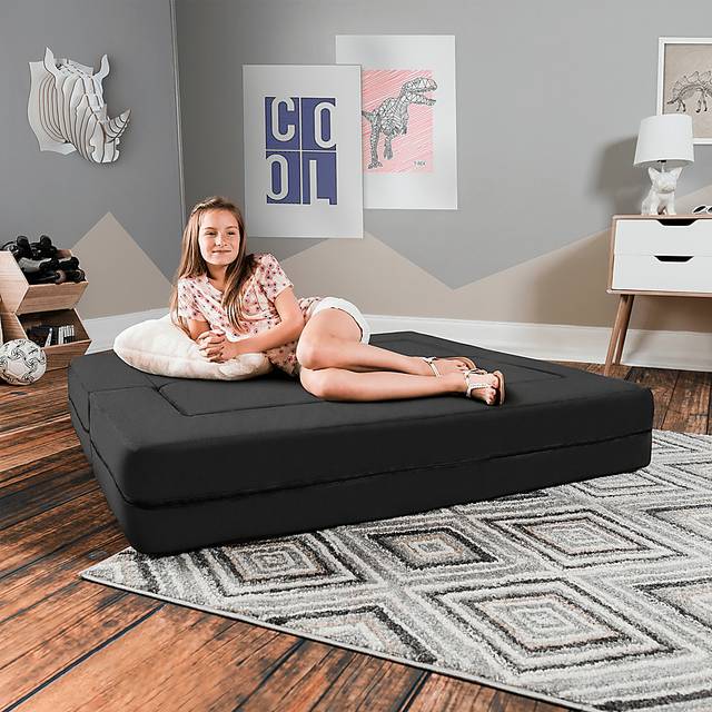 Kids Cubex Black Convertible Sofa and Ottoman - Thumbnail - Image 3